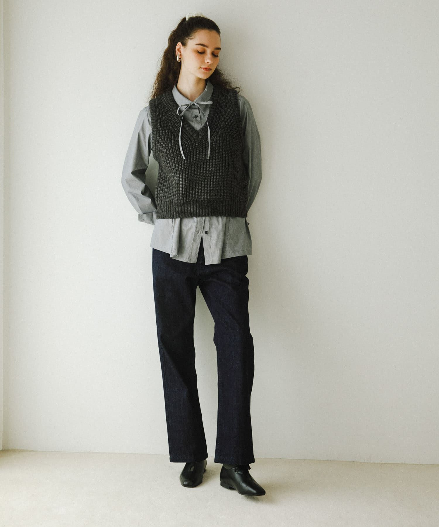 URBAN RESEARCH DOORS「デニムワイドパンツ」|デニム|