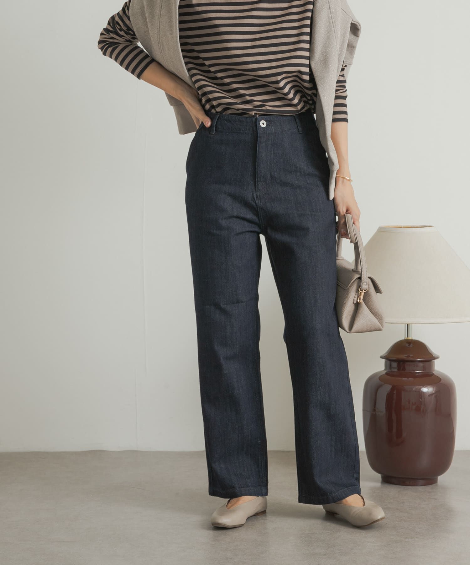 URBAN RESEARCH DOORS「デニムワイドパンツ」|デニム|