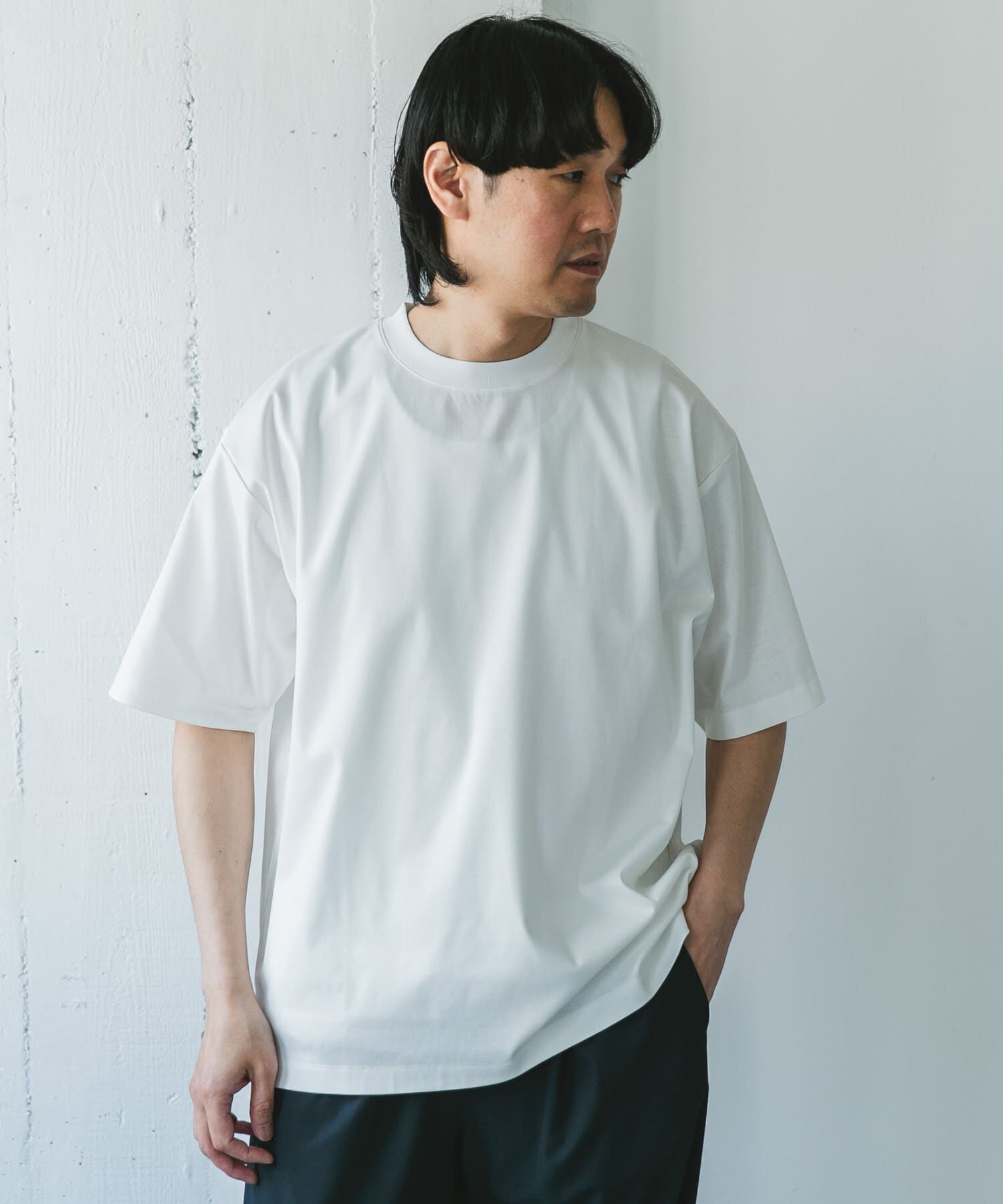 URBAN RESEARCH DOORS「『UR TECH』サマシェア クルーネックTシャツ」|Tシャツ・カットソー|
