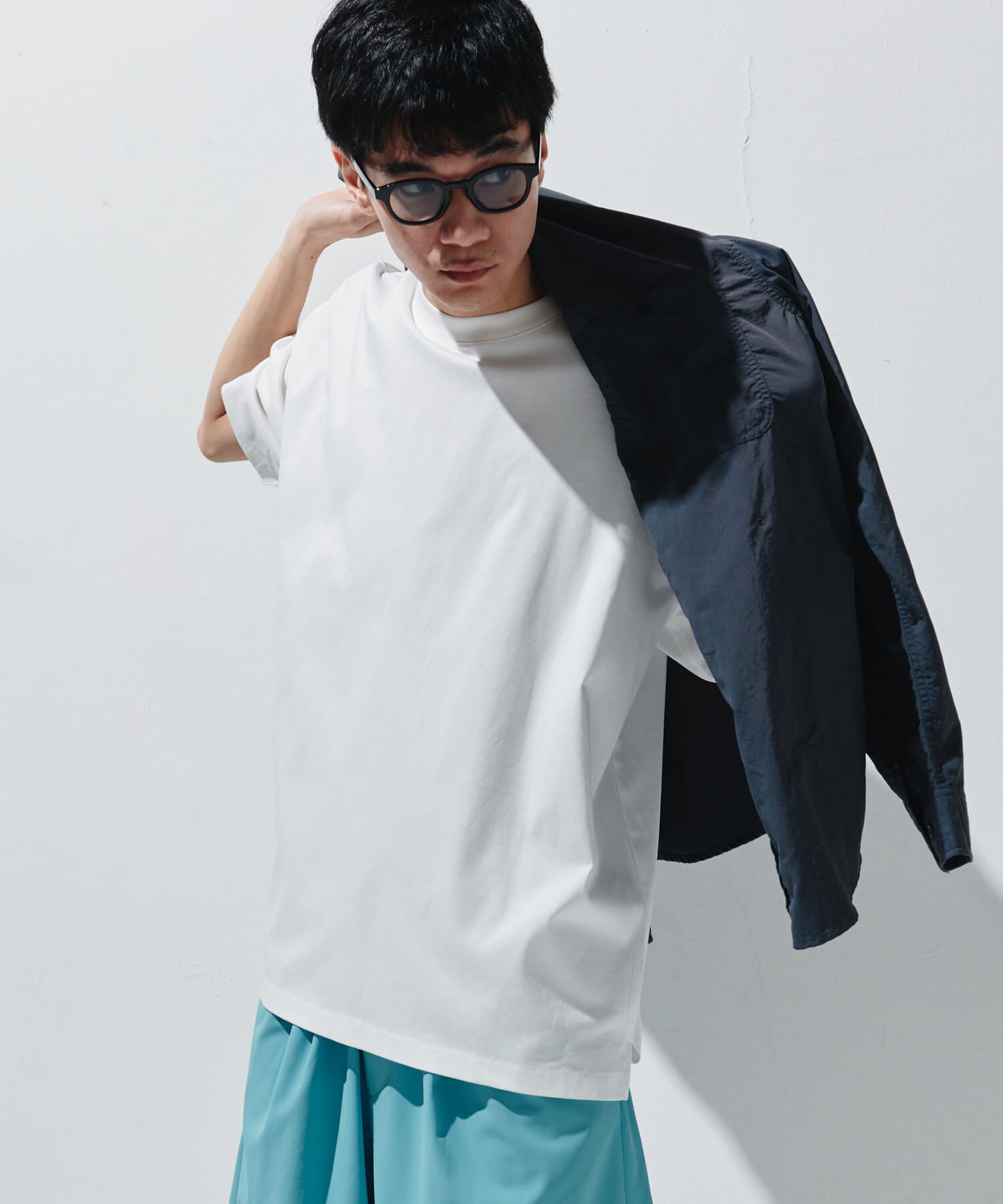 URBAN RESEARCH DOORS「『UR TECH』サマシェア クルーネックTシャツ」|Tシャツ・カットソー|