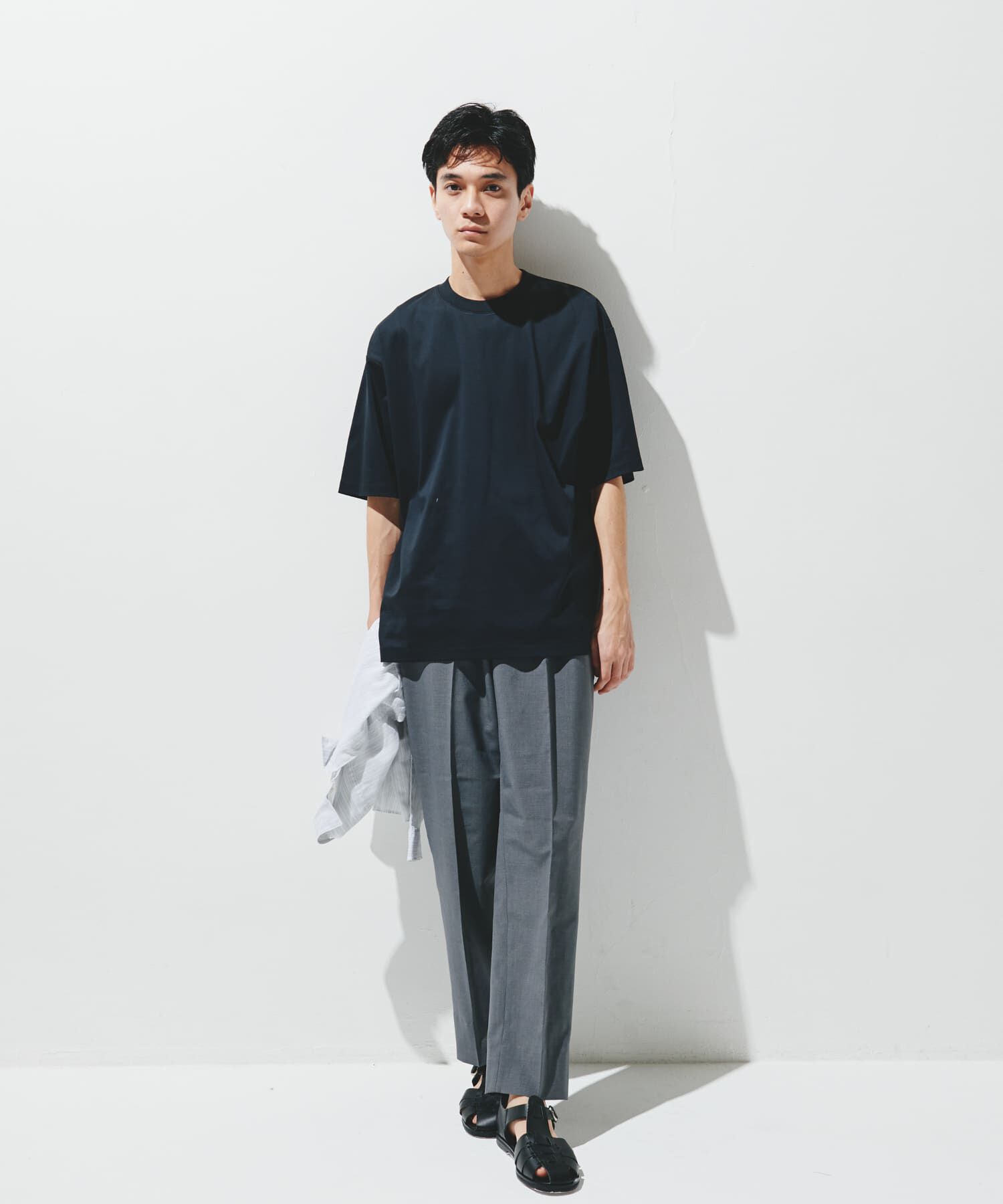 URBAN RESEARCH DOORS「『UR TECH』サマシェア クルーネックTシャツ」|Tシャツ・カットソー|