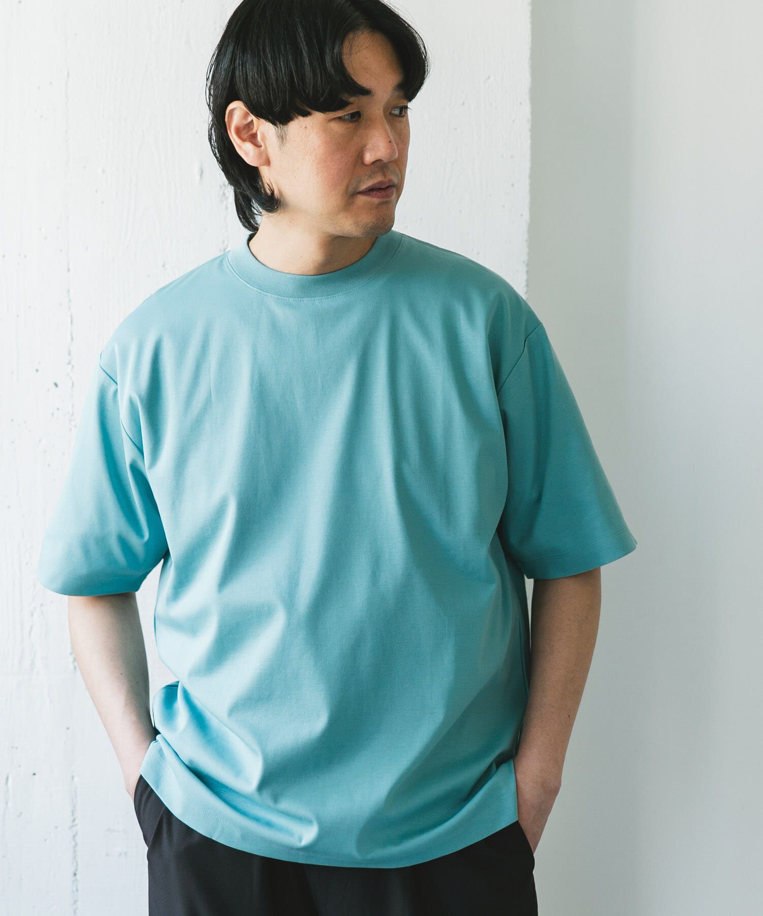 URBAN RESEARCH DOORS「『UR TECH』サマシェア クルーネックTシャツ」|Tシャツ・カットソー|