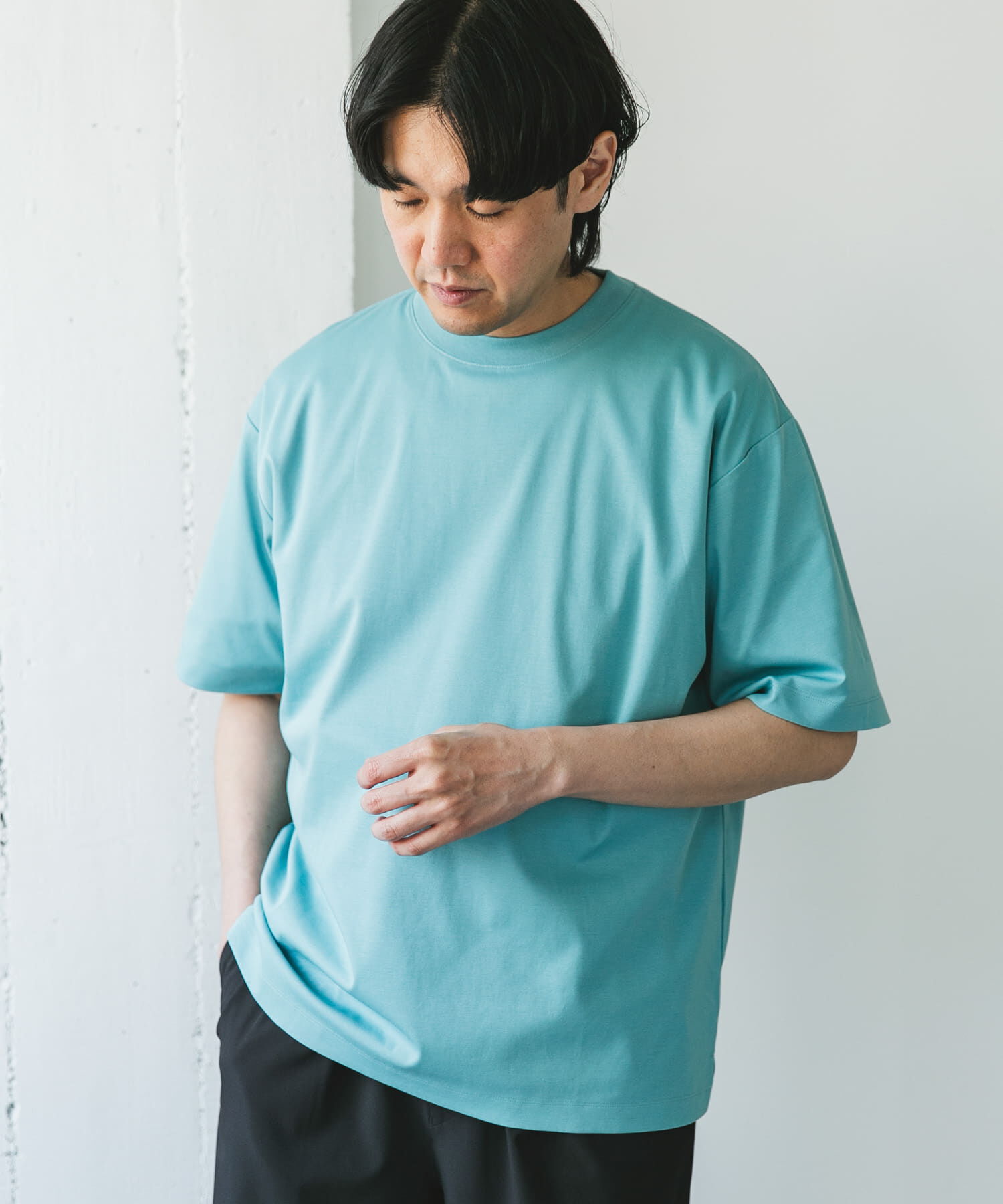 URBAN RESEARCH DOORS「『UR TECH』サマシェア クルーネックTシャツ」|Tシャツ・カットソー|