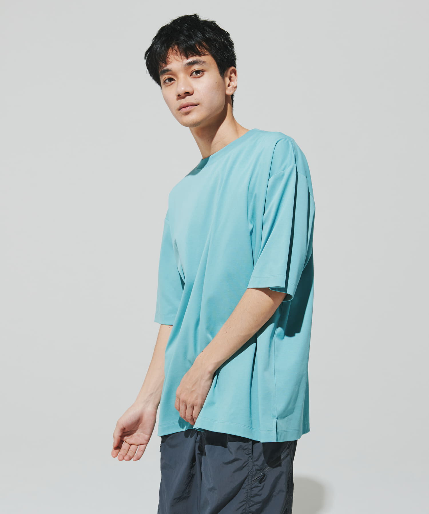 URBAN RESEARCH DOORS「『UR TECH』サマシェア クルーネックTシャツ」|Tシャツ・カットソー|