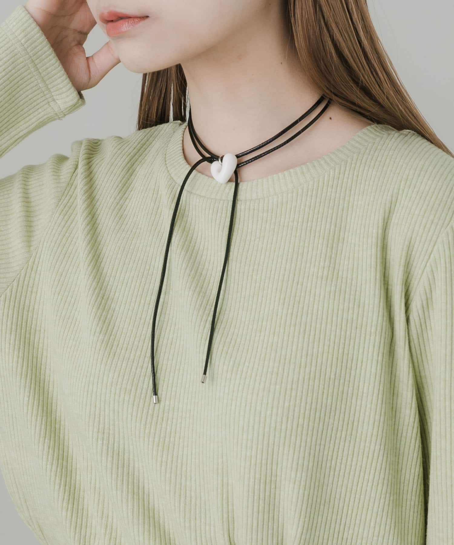 SMELLY「ハートワントップロングコードチョーカー」|ネックレス|