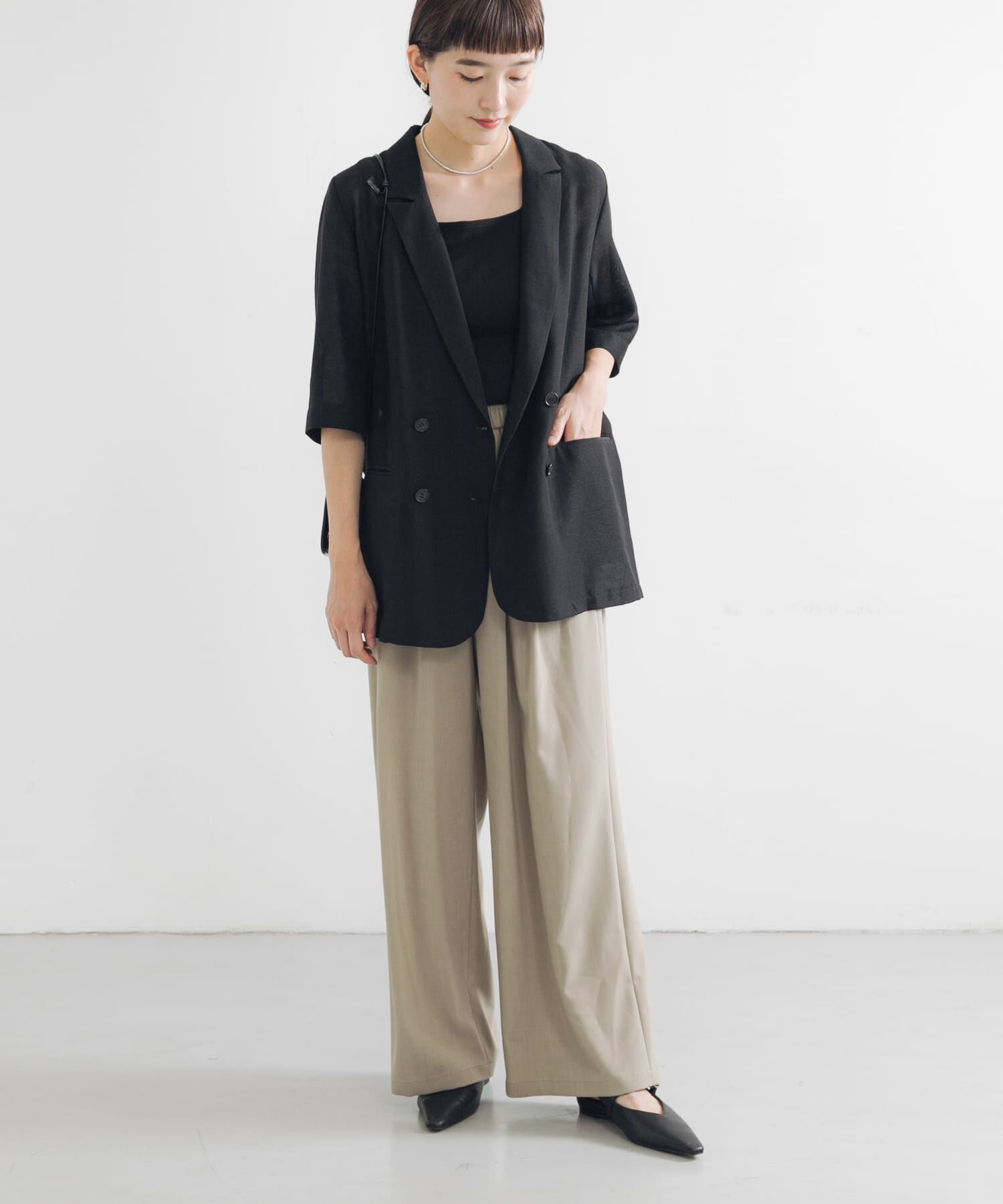 URBAN RESEARCH「『別注』 MILLIWM&times;URBANR　Vカットスリングバッグパンプス」|パンプス|