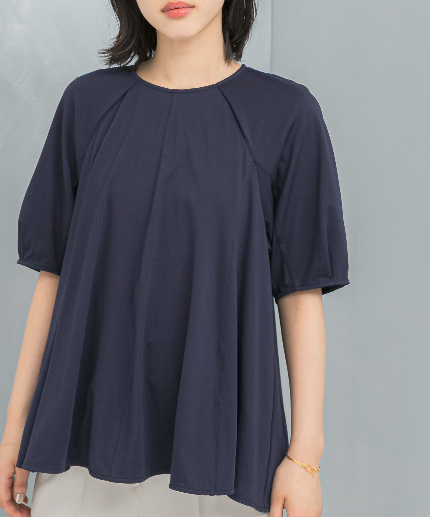 URBAN RESEARCH ROSSO「クールタッチフレアポンチプルオーバー」|Tシャツ・カットソー|