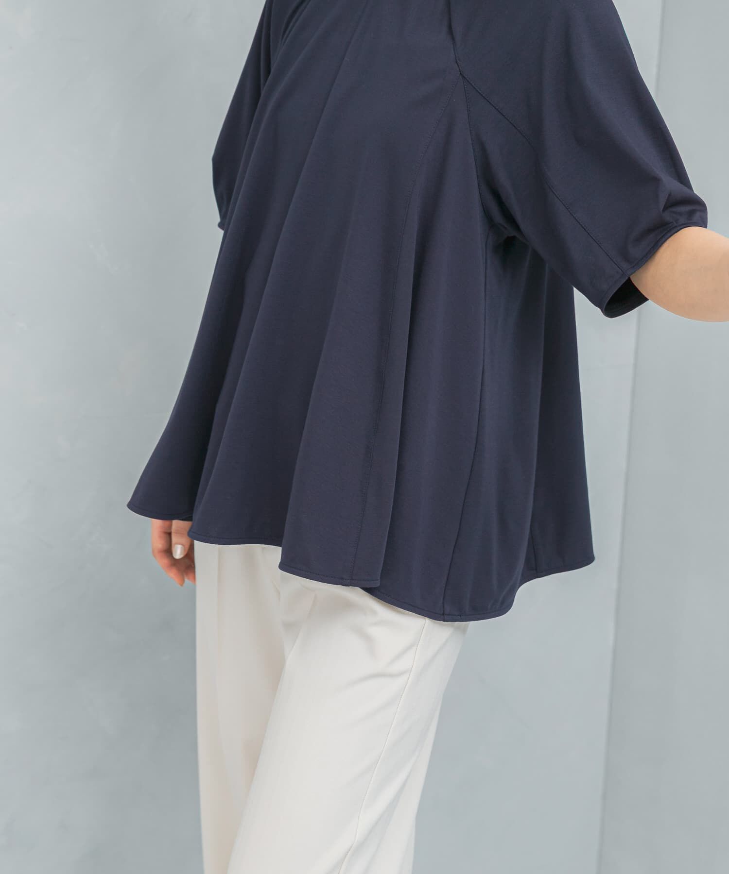 URBAN RESEARCH ROSSO「クールタッチフレアポンチプルオーバー」|Tシャツ・カットソー|