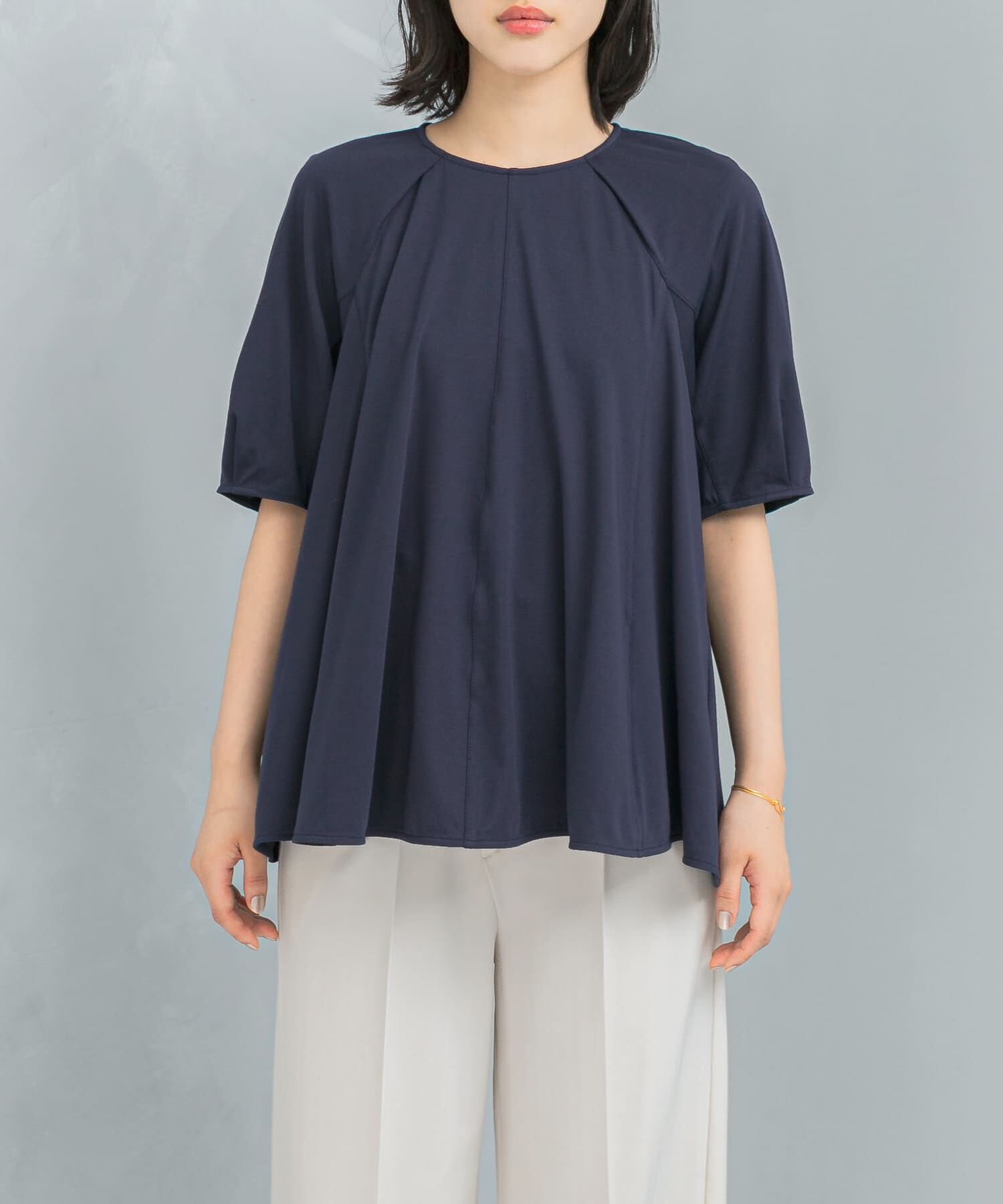 URBAN RESEARCH ROSSO「クールタッチフレアポンチプルオーバー」|Tシャツ・カットソー|