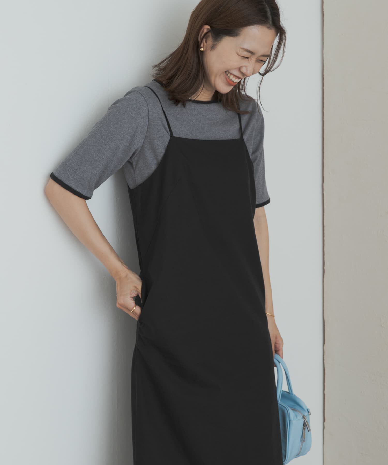 URBAN RESEARCH DOORS「バックVストレートキャミワンピース」|ワンピース|