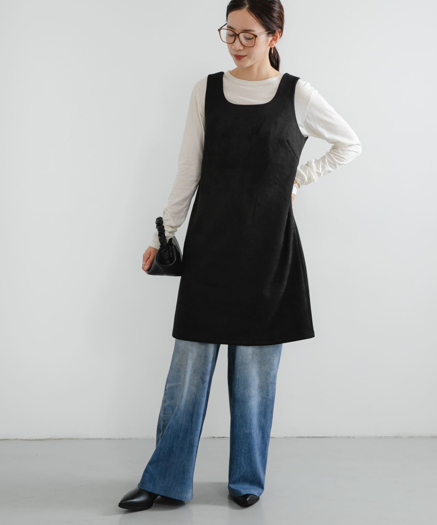 URBAN RESEARCH「スウェードライクミニワンピース」|ワンピース|