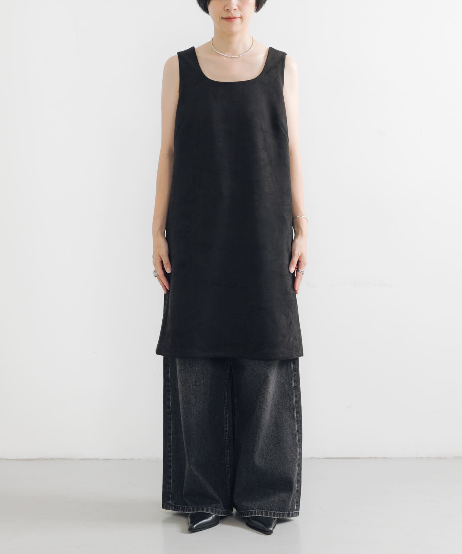 URBAN RESEARCH「スウェードライクミニワンピース」|ワンピース|