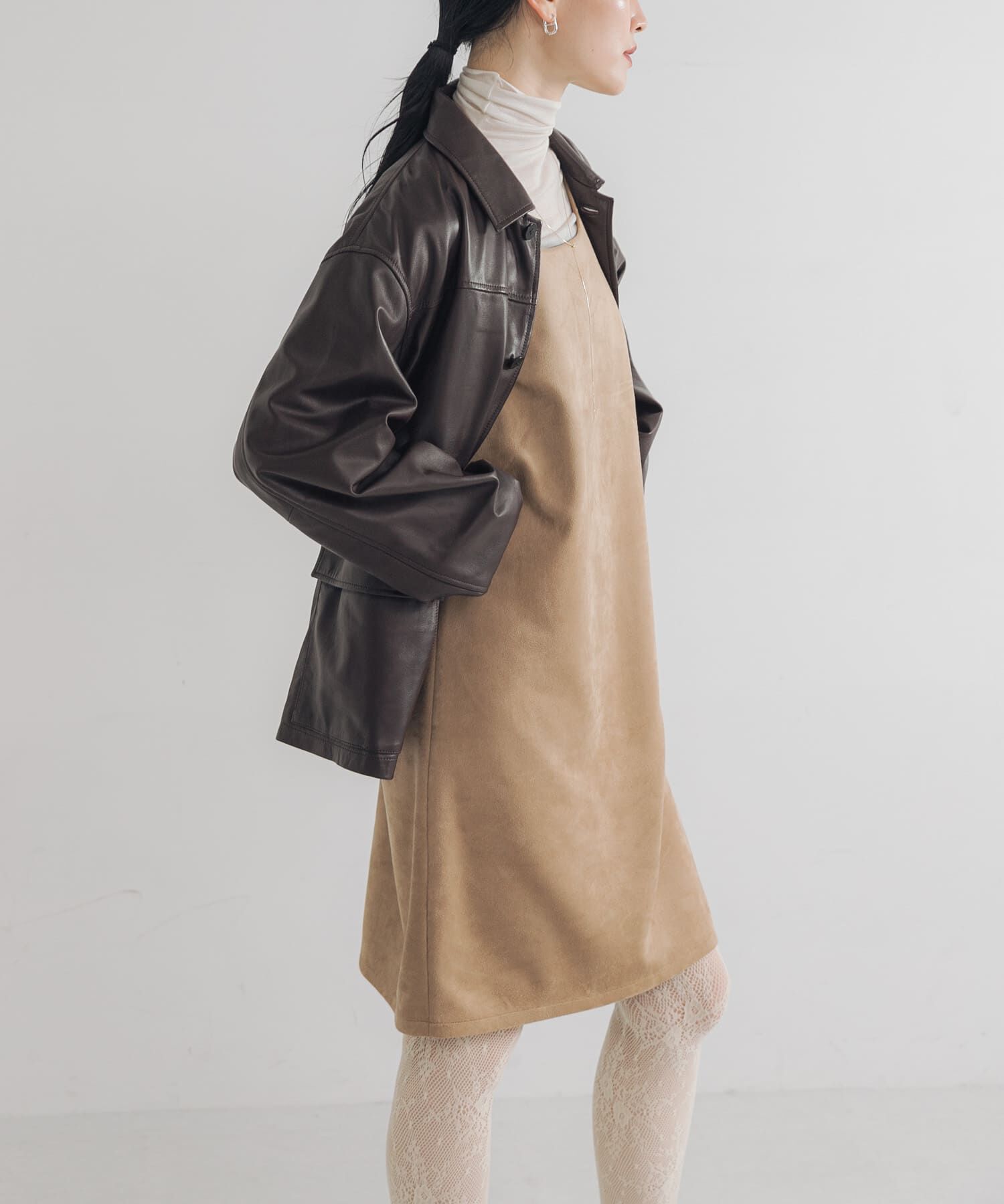 URBAN RESEARCH「スウェードライクミニワンピース」|ワンピース|