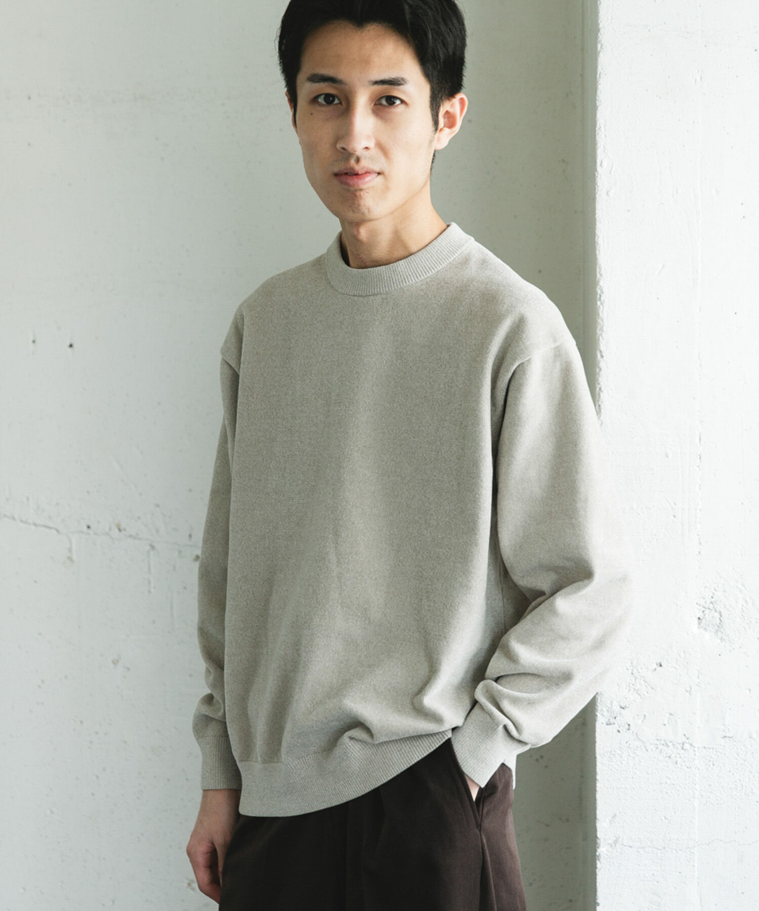 URBAN RESEARCH DOORS「モールニットプルオーバー」|ニット・セーター|