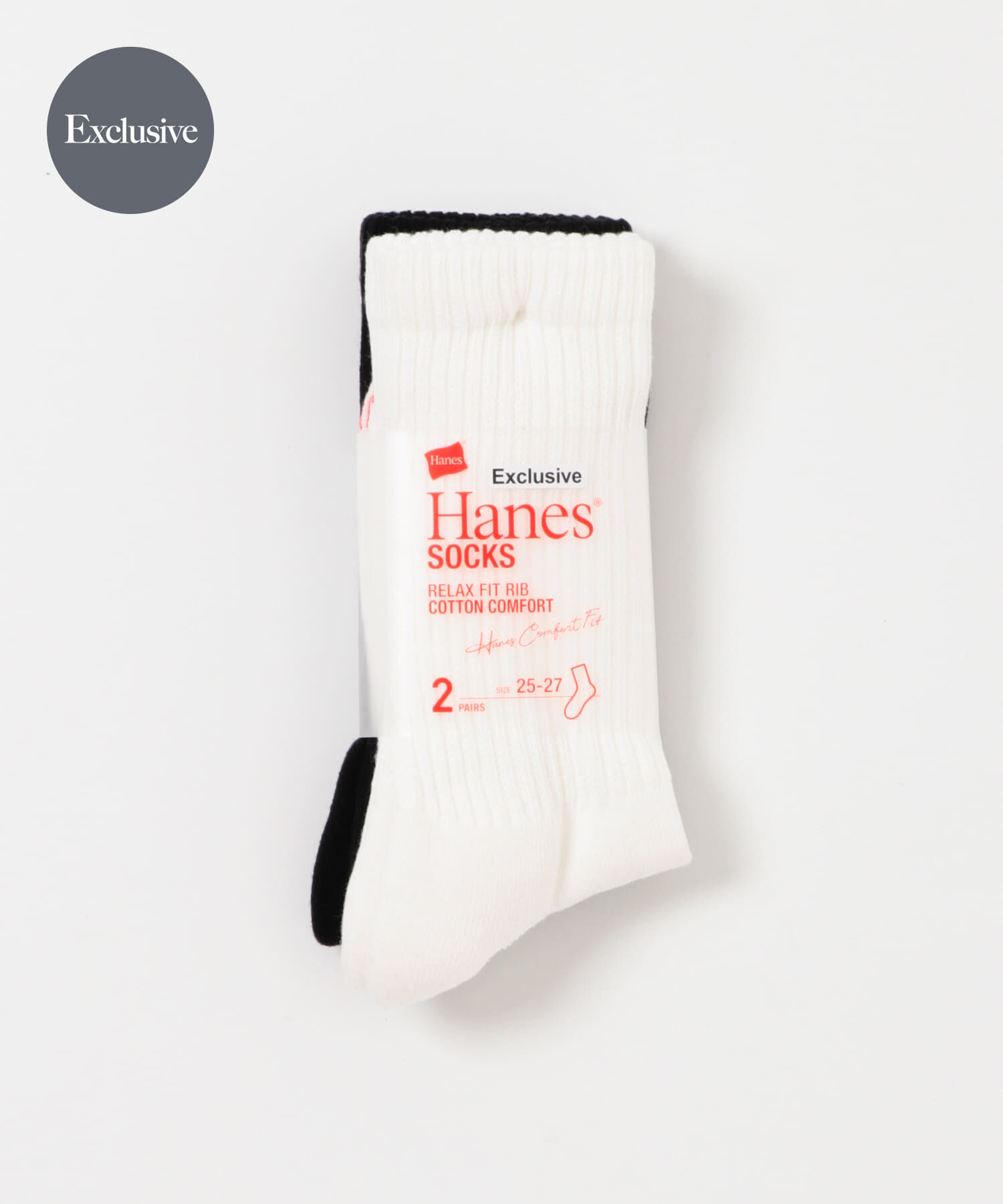 URBAN RESEARCH DOORS「『別注』HANES&times;DOORS　クルーソックス2P」|ソックス|ホワイト系その他