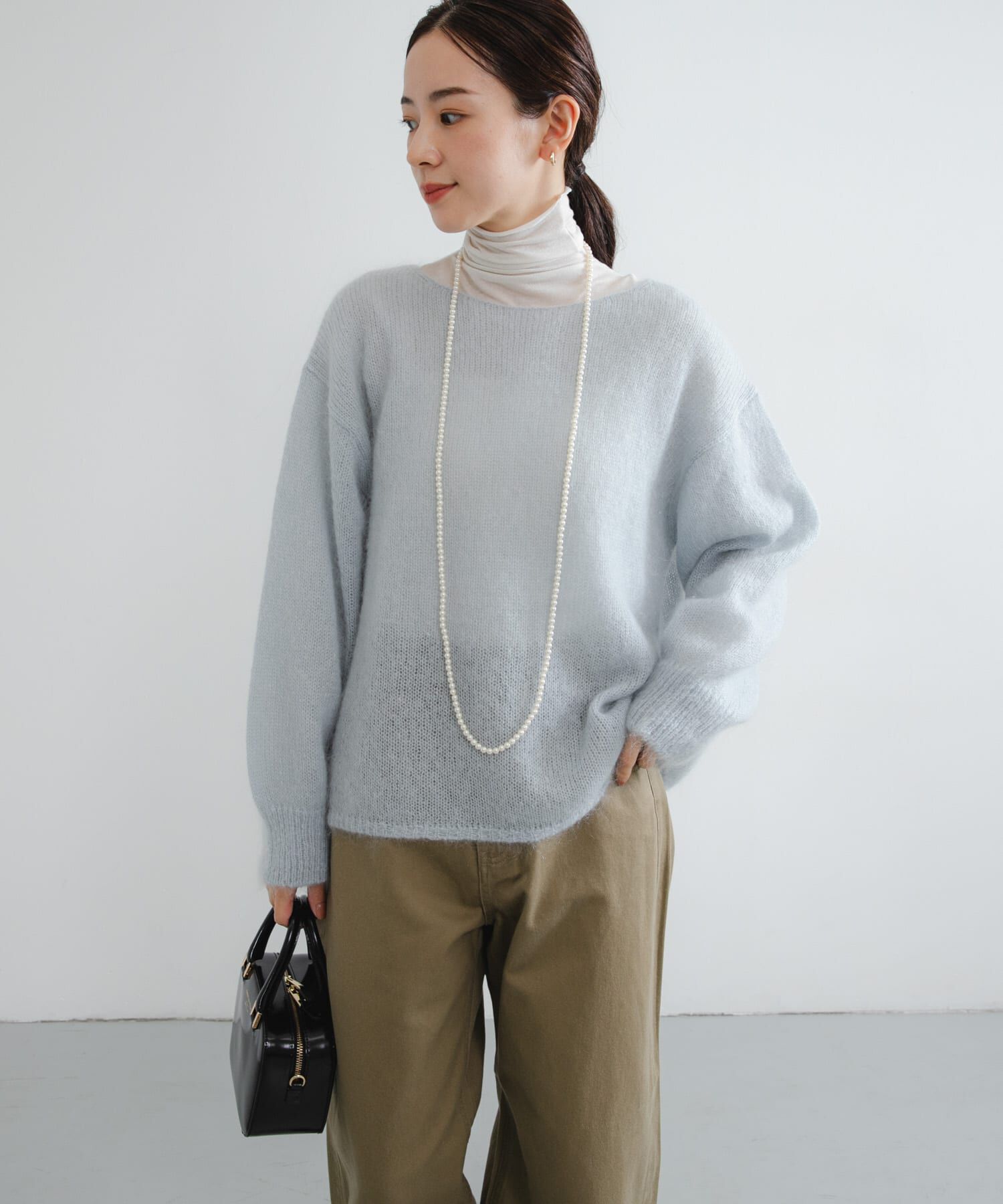 URBAN RESEARCH「カシミヤシルクタートルカットソー」|Tシャツ・カットソー|