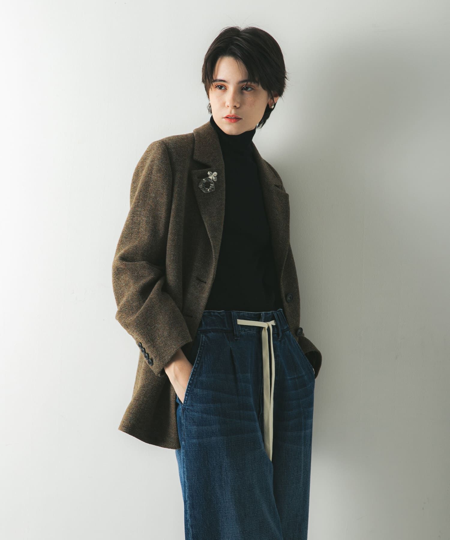 URBAN RESEARCH「『UR TECH』ハイネックリブニット」|ニット・セーター|