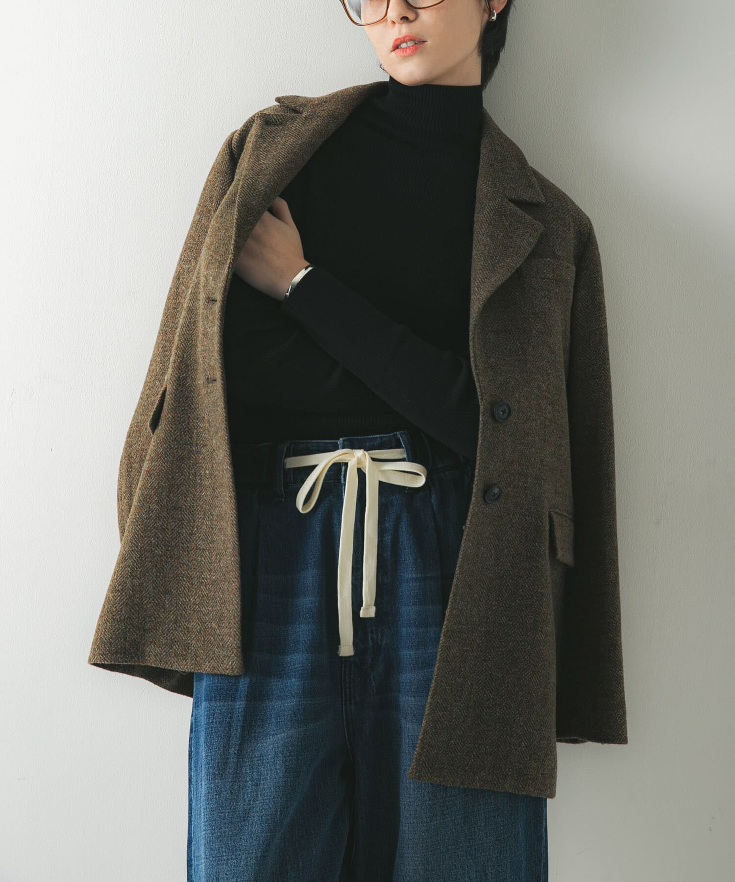 URBAN RESEARCH「『UR TECH』ハイネックリブニット」|ニット・セーター|