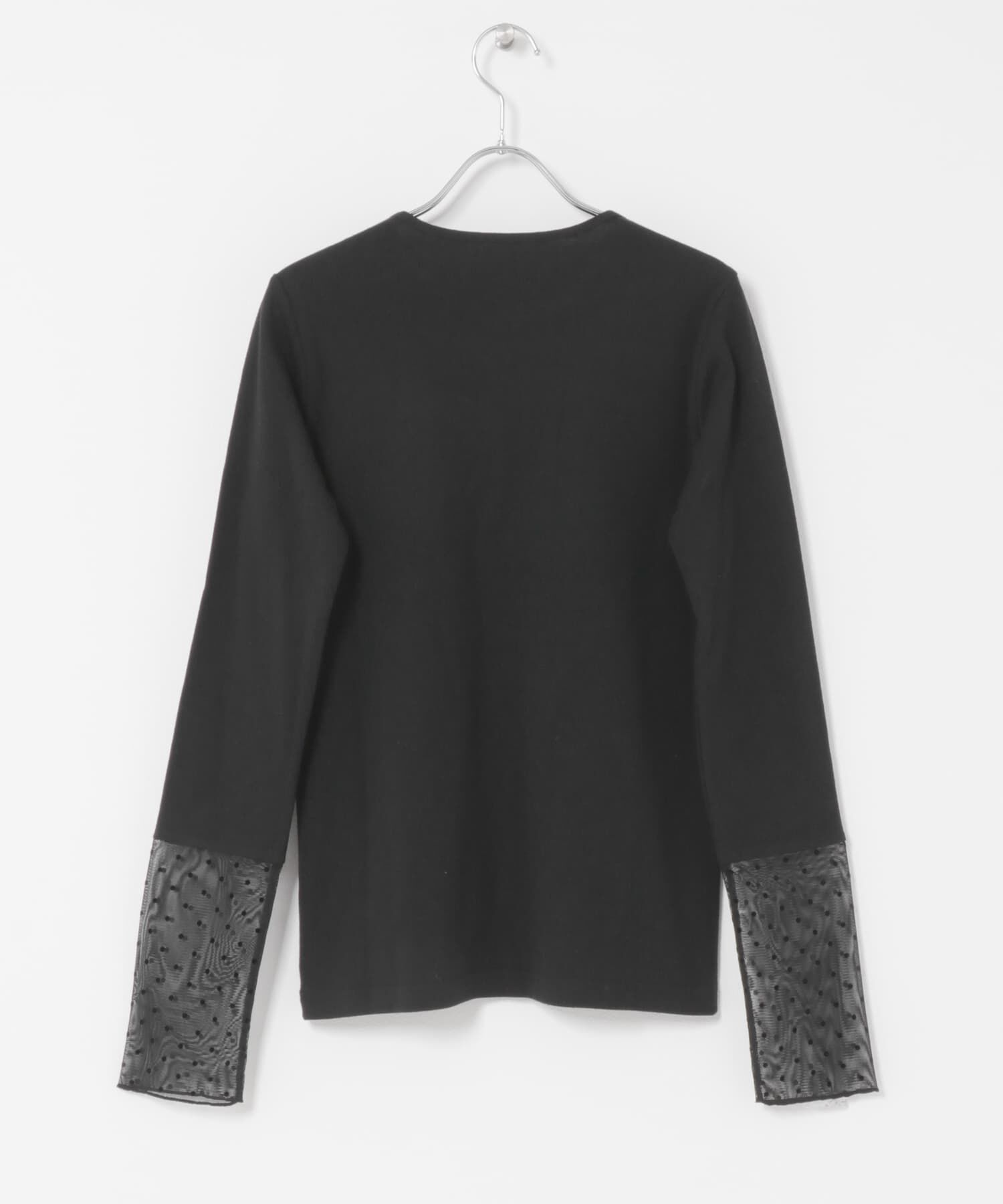 URBAN RESEARCH DOORS「袖ドット柄切替ロングスリーブTシャツ」|Tシャツ・カットソー|