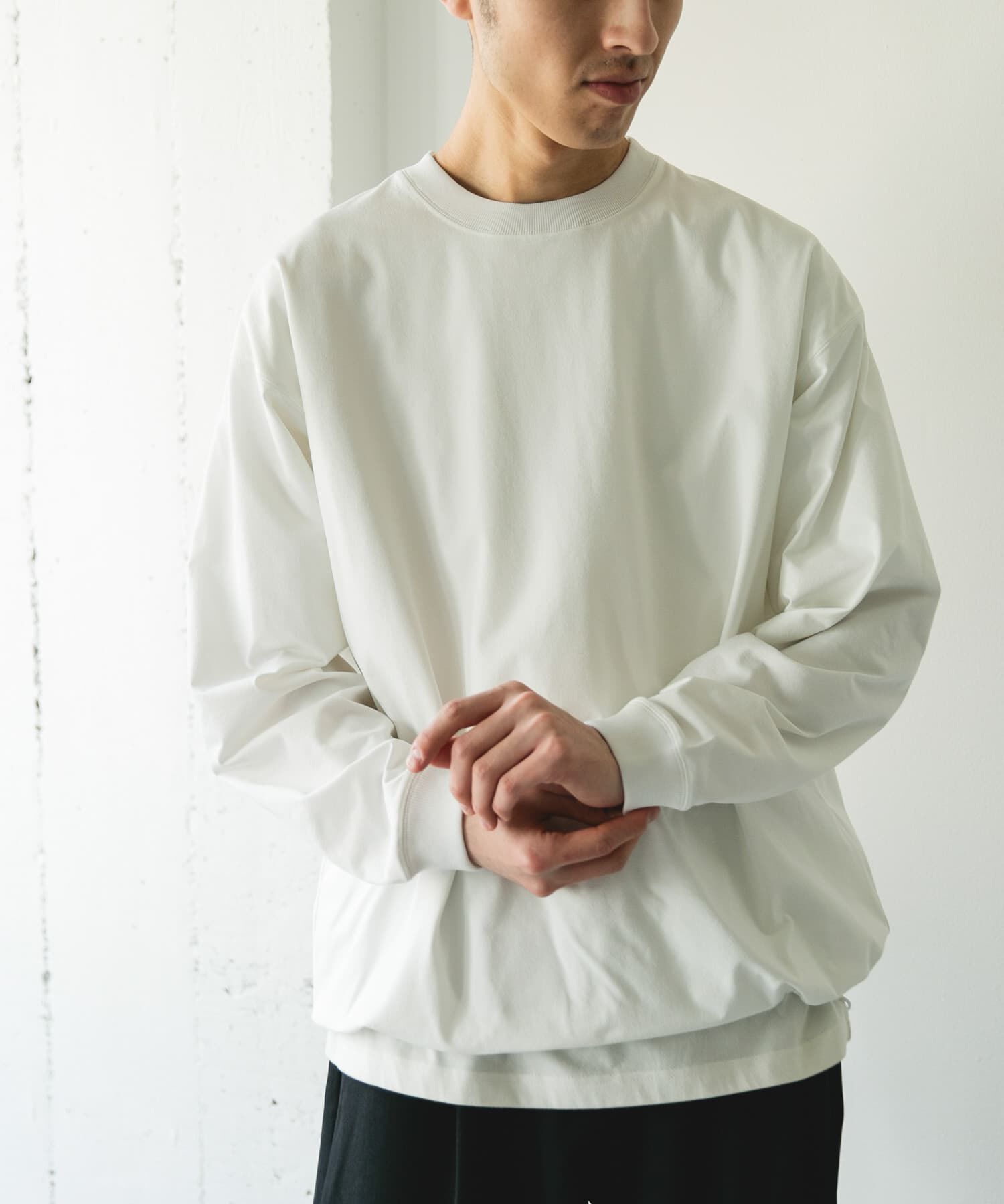 URBAN RESEARCH DOORS「『吸水速乾/接触冷感/ｲｰｼﾞｰｹｱ』ｸｲｯｸﾄﾞﾗｲ ﾄﾞﾛｽﾄﾛﾝ 」|Tシャツ・カットソー|