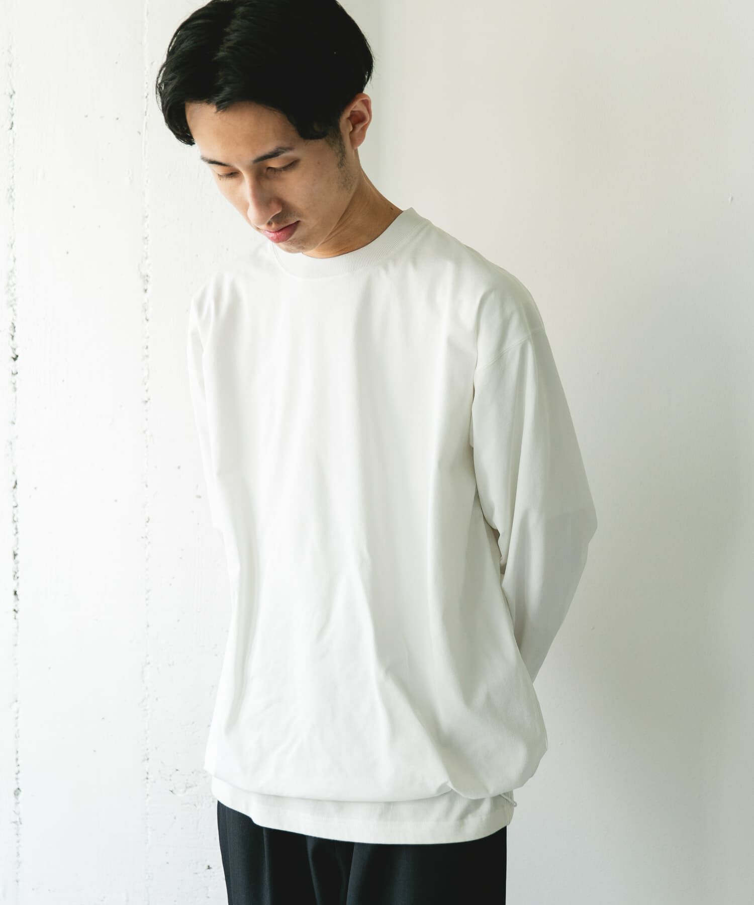 URBAN RESEARCH DOORS「『吸水速乾/接触冷感/ｲｰｼﾞｰｹｱ』ｸｲｯｸﾄﾞﾗｲ ﾄﾞﾛｽﾄﾛﾝ 」|Tシャツ・カットソー|