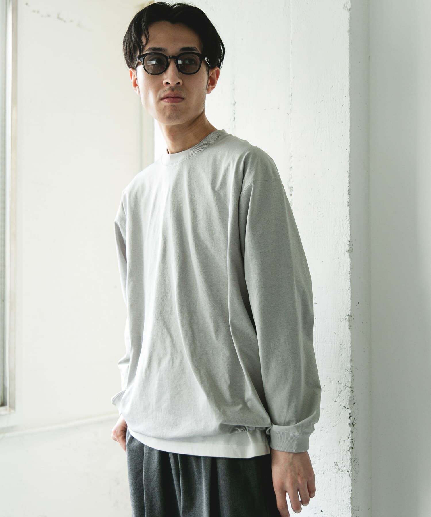 URBAN RESEARCH DOORS「『吸水速乾/接触冷感/ｲｰｼﾞｰｹｱ』ｸｲｯｸﾄﾞﾗｲ ﾄﾞﾛｽﾄﾛﾝ 」|Tシャツ・カットソー|