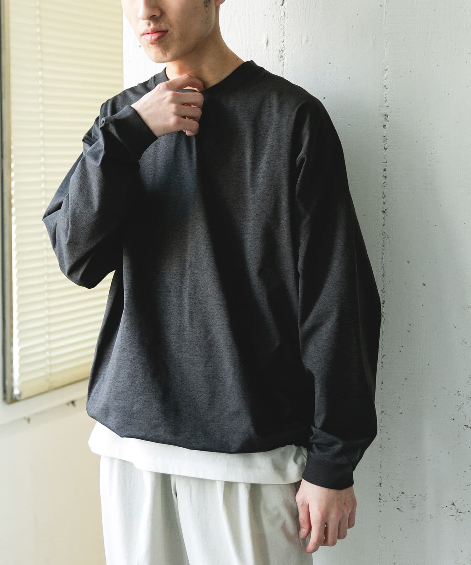 URBAN RESEARCH DOORS「『吸水速乾/接触冷感/ｲｰｼﾞｰｹｱ』ｸｲｯｸﾄﾞﾗｲ ﾄﾞﾛｽﾄﾛﾝ 」|Tシャツ・カットソー|