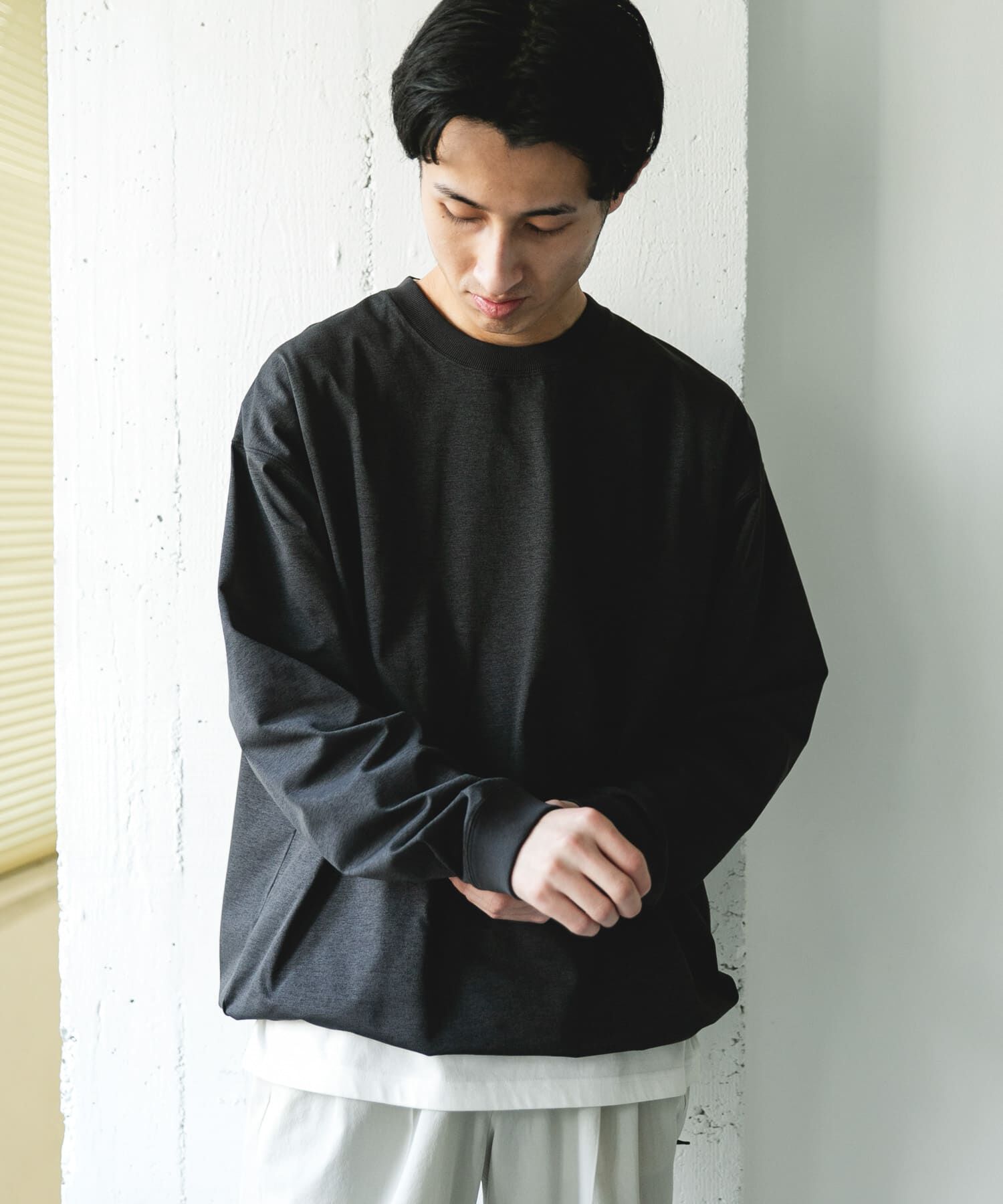 URBAN RESEARCH DOORS「『吸水速乾/接触冷感/ｲｰｼﾞｰｹｱ』ｸｲｯｸﾄﾞﾗｲ ﾄﾞﾛｽﾄﾛﾝ 」|Tシャツ・カットソー|