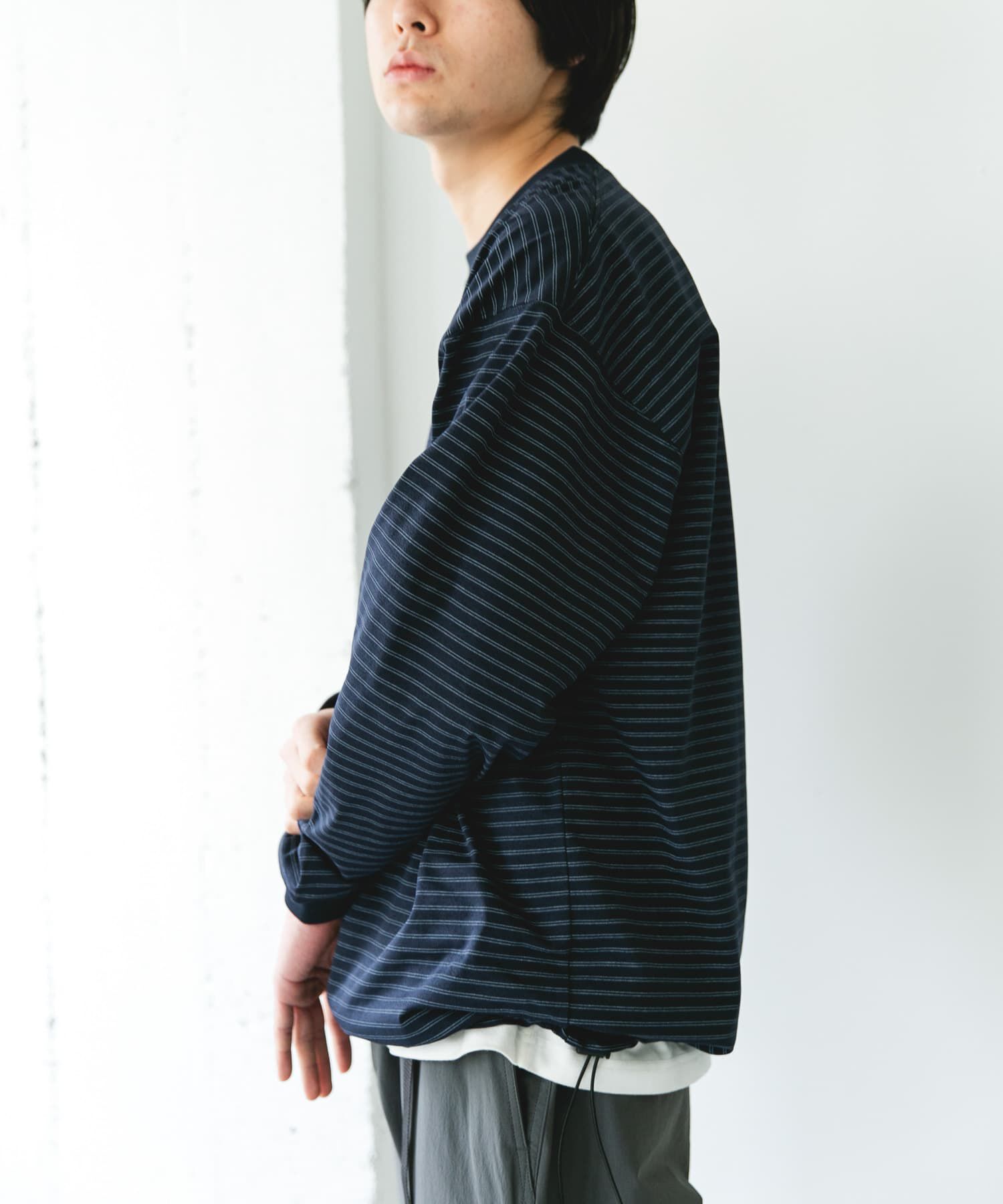 URBAN RESEARCH DOORS「『吸水速乾/接触冷感/ｲｰｼﾞｰｹｱ』ｸｲｯｸﾄﾞﾗｲ ﾄﾞﾛｽﾄﾛﾝ 」|Tシャツ・カットソー|