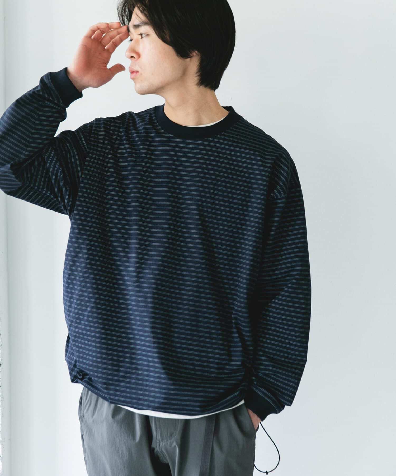 URBAN RESEARCH DOORS「『吸水速乾/接触冷感/ｲｰｼﾞｰｹｱ』ｸｲｯｸﾄﾞﾗｲ ﾄﾞﾛｽﾄﾛﾝ 」|Tシャツ・カットソー|