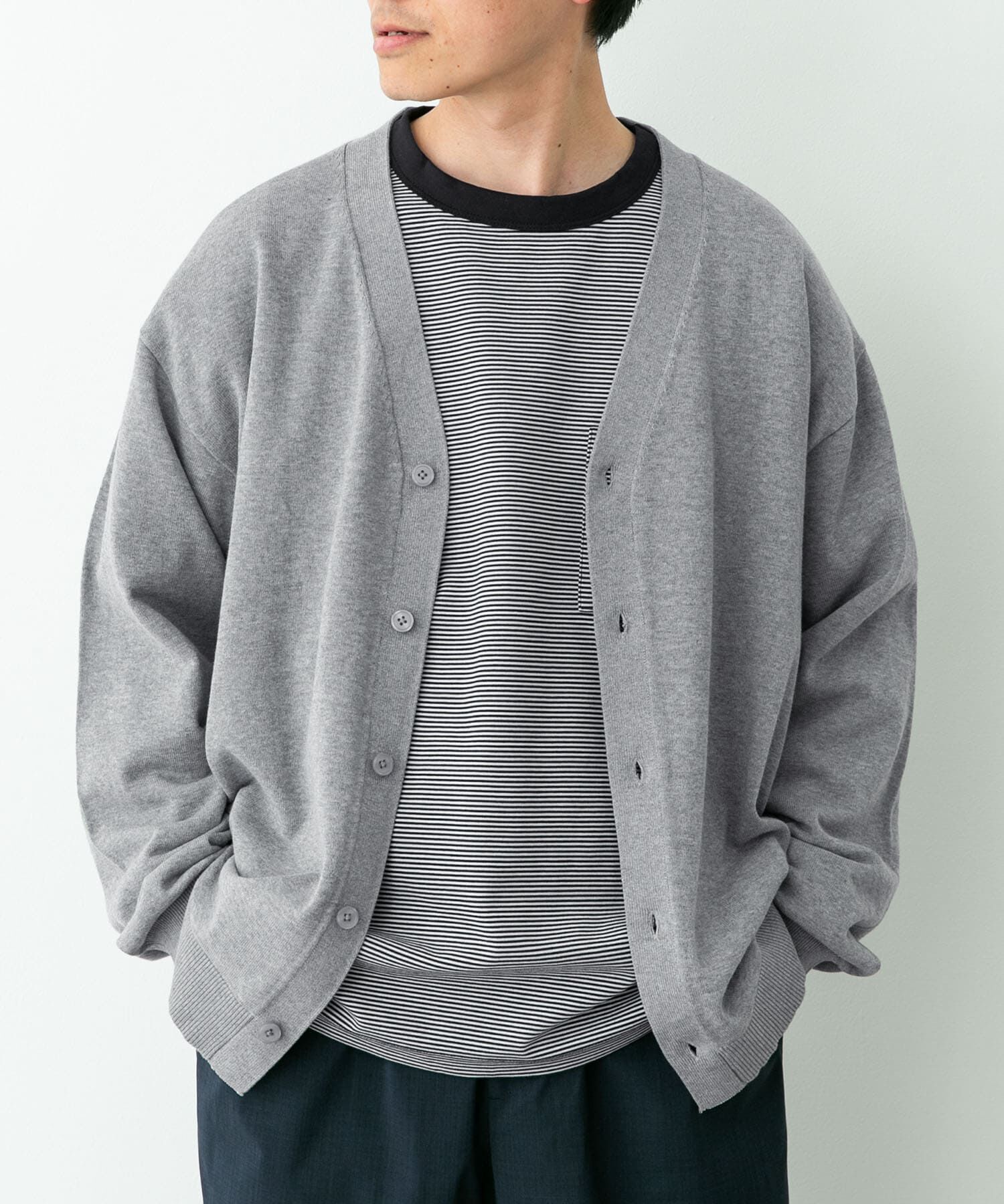 Sonny Label 「強撚コットンニットカーディガン」|カーディガン|