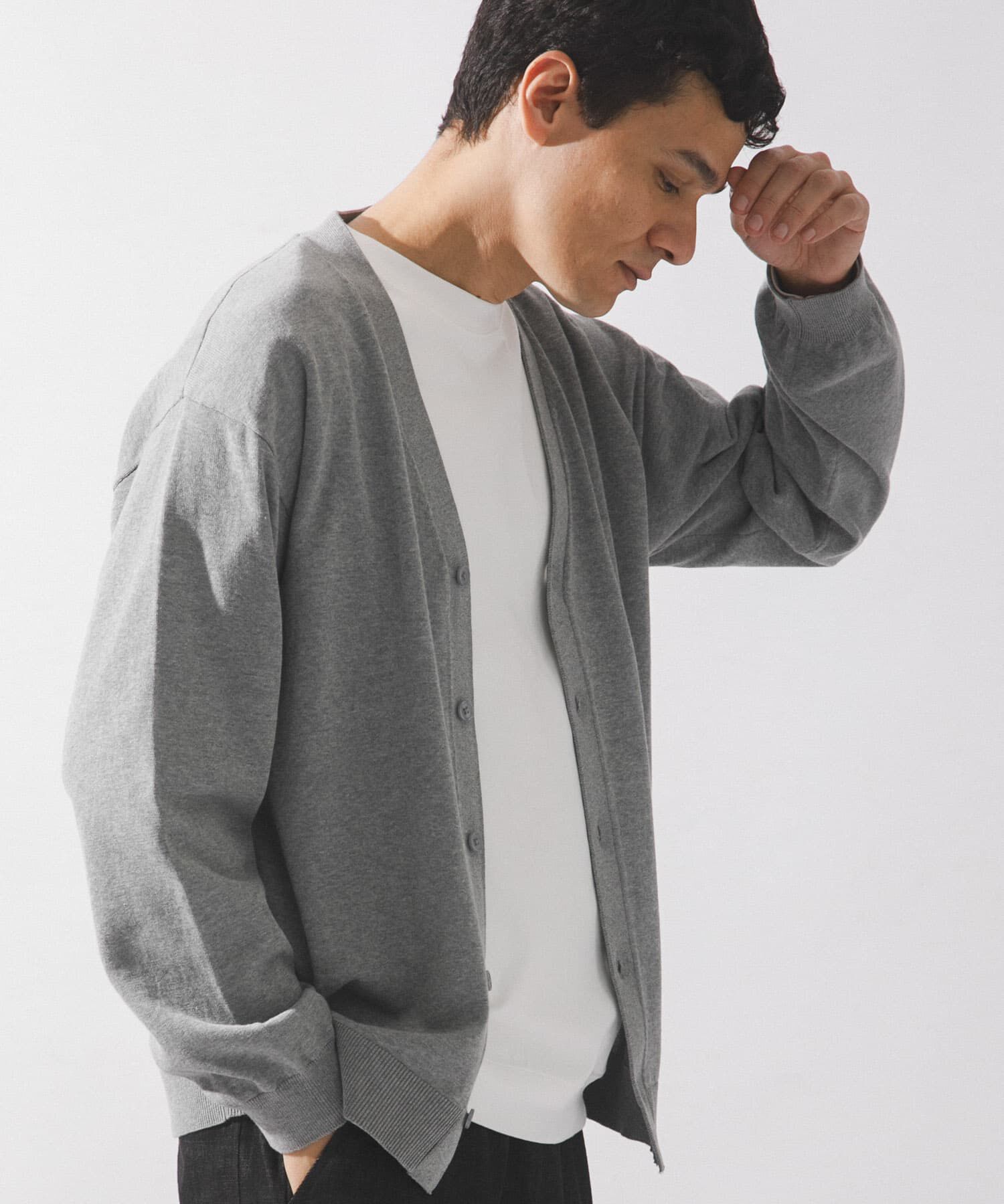 Sonny Label 「強撚コットンニットカーディガン」|カーディガン|