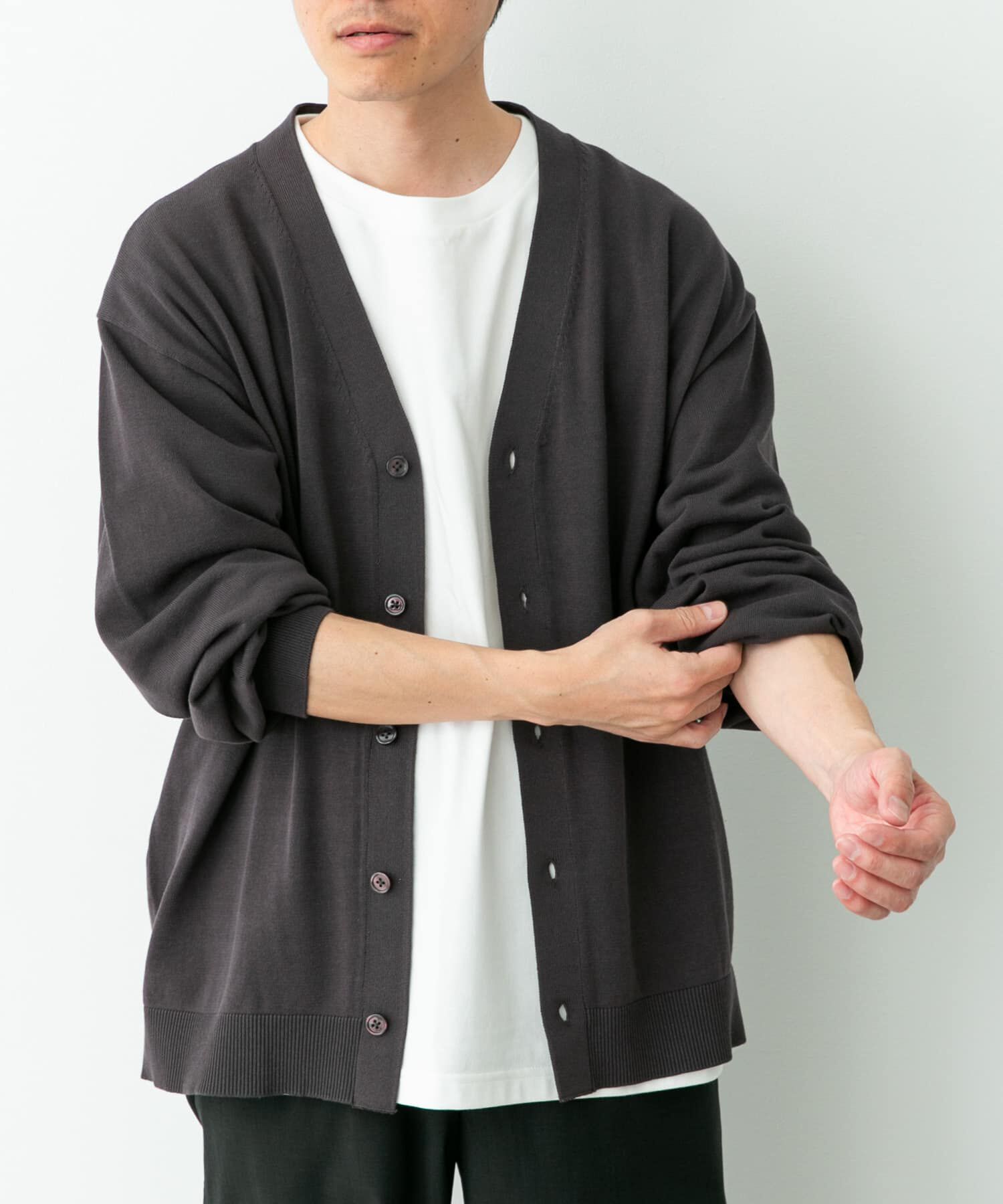 Sonny Label 「強撚コットンニットカーディガン」|カーディガン|