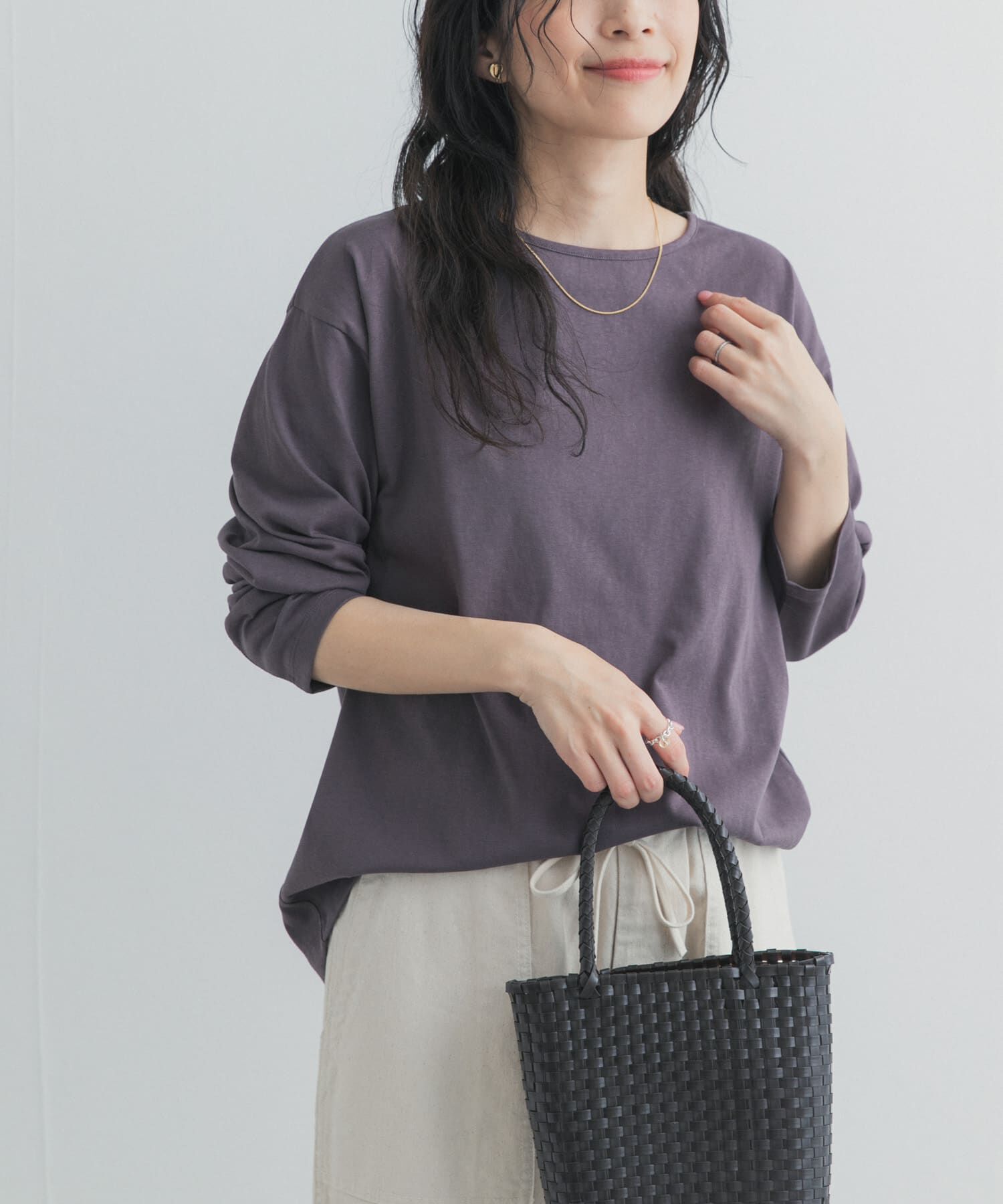 URBAN RESEARCH DOORS「バック刺繍ロングスリーブTシャツ」|Tシャツ・カットソー|