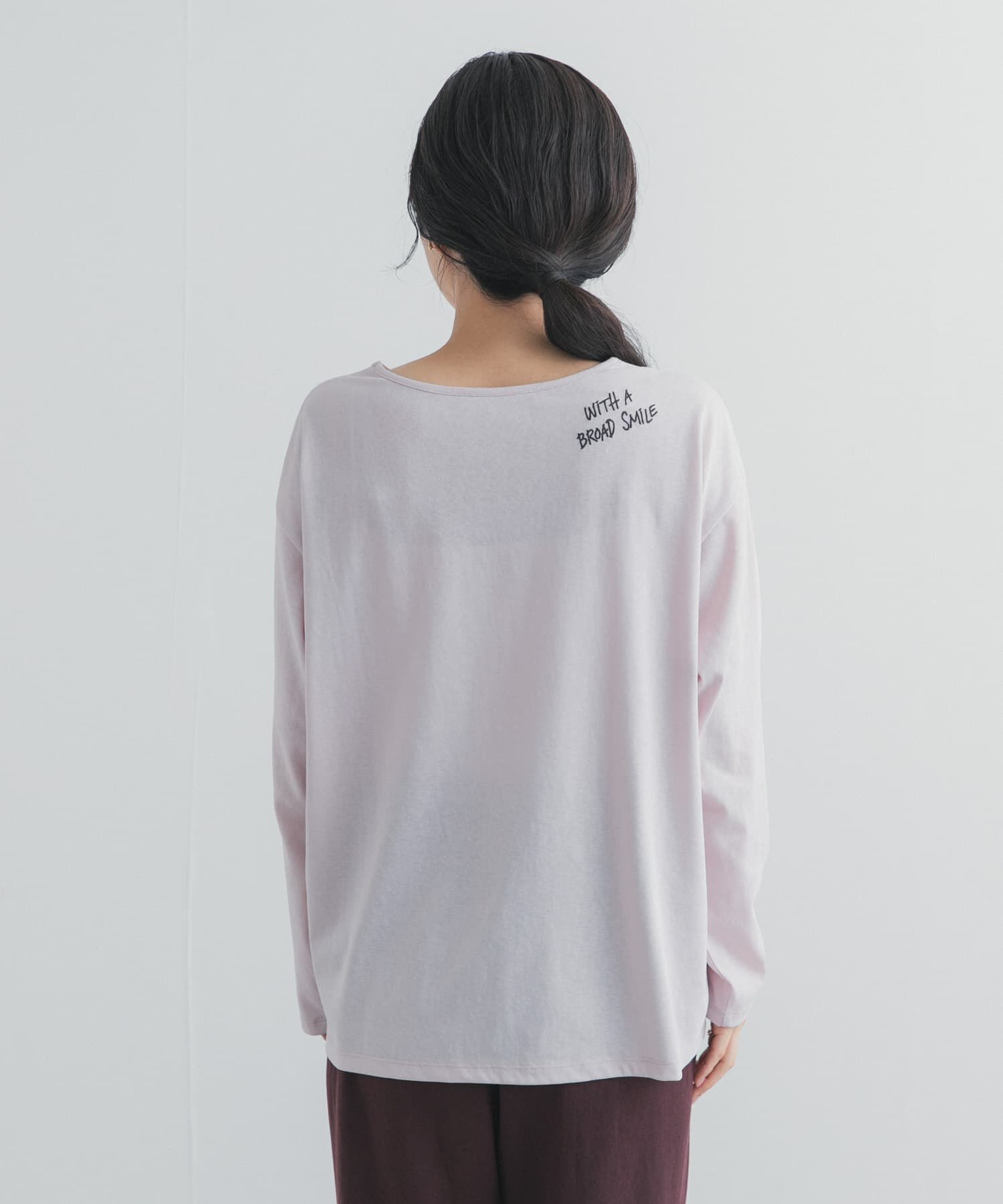 URBAN RESEARCH DOORS「バック刺繍ロングスリーブTシャツ」|Tシャツ・カットソー|