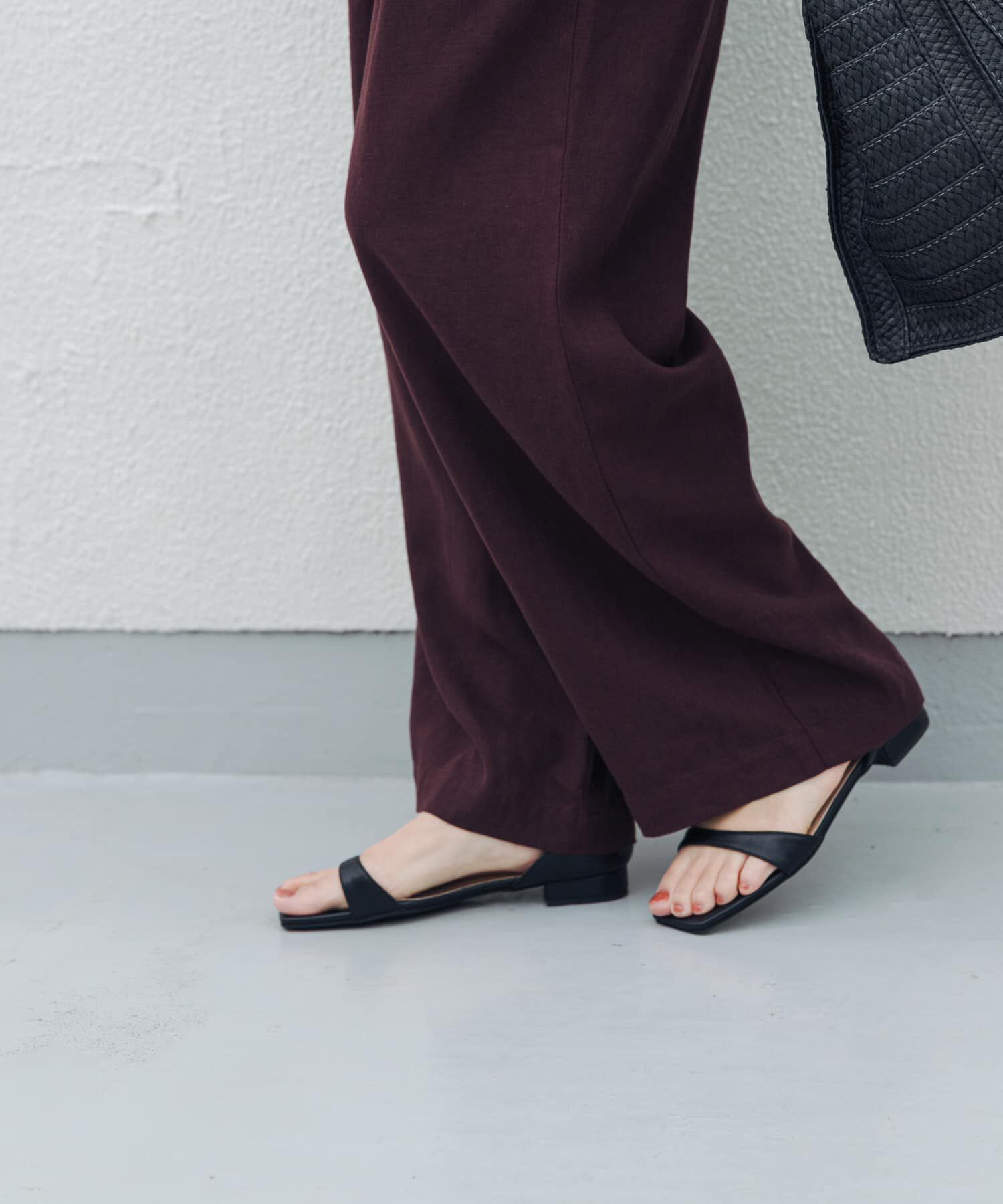 URBAN RESEARCH DOORS「アンクルストラップフラットサンダル」|サンダル|