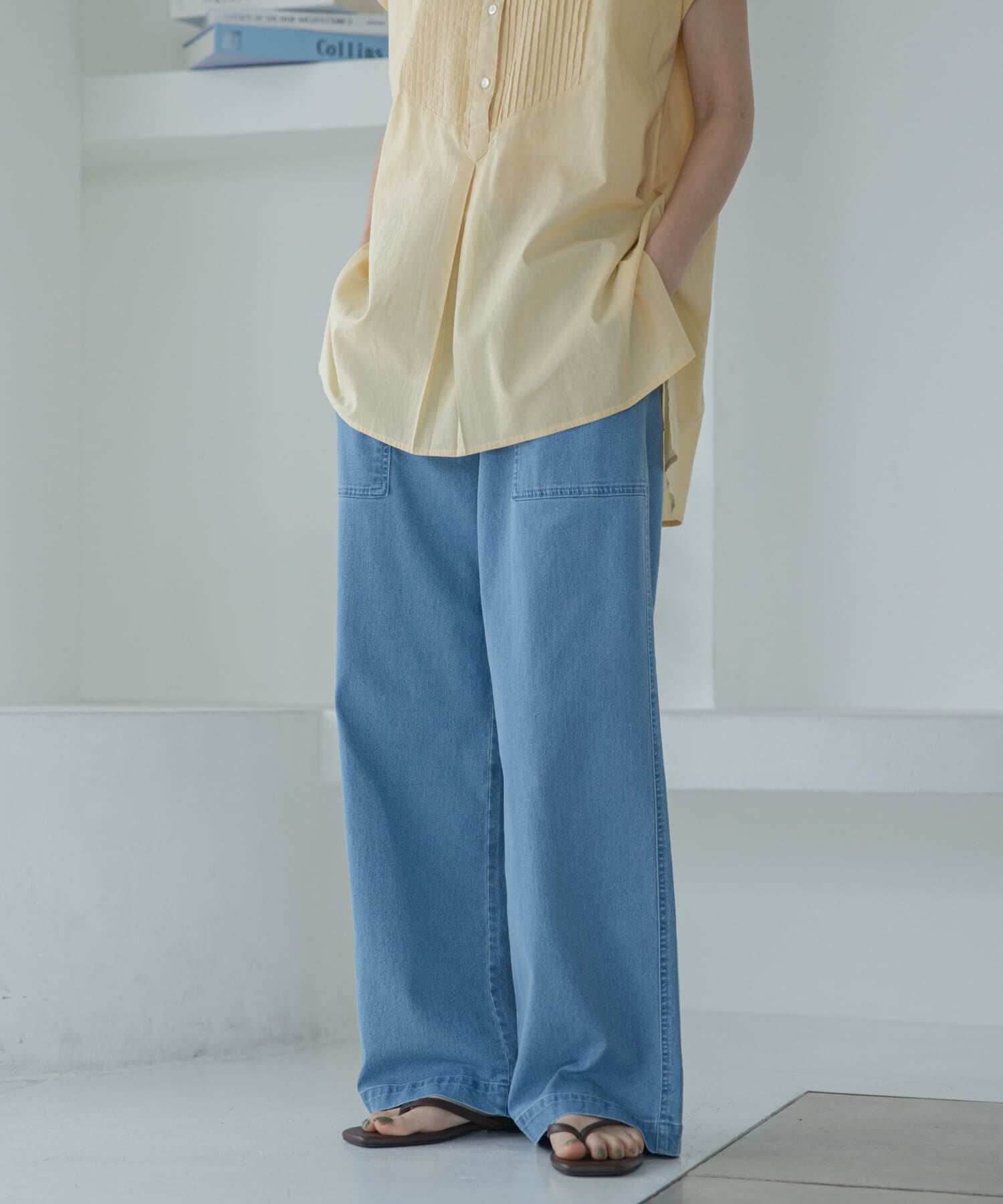 Sonny Label 「接触冷感デニムベイカーパンツ」|デニム|