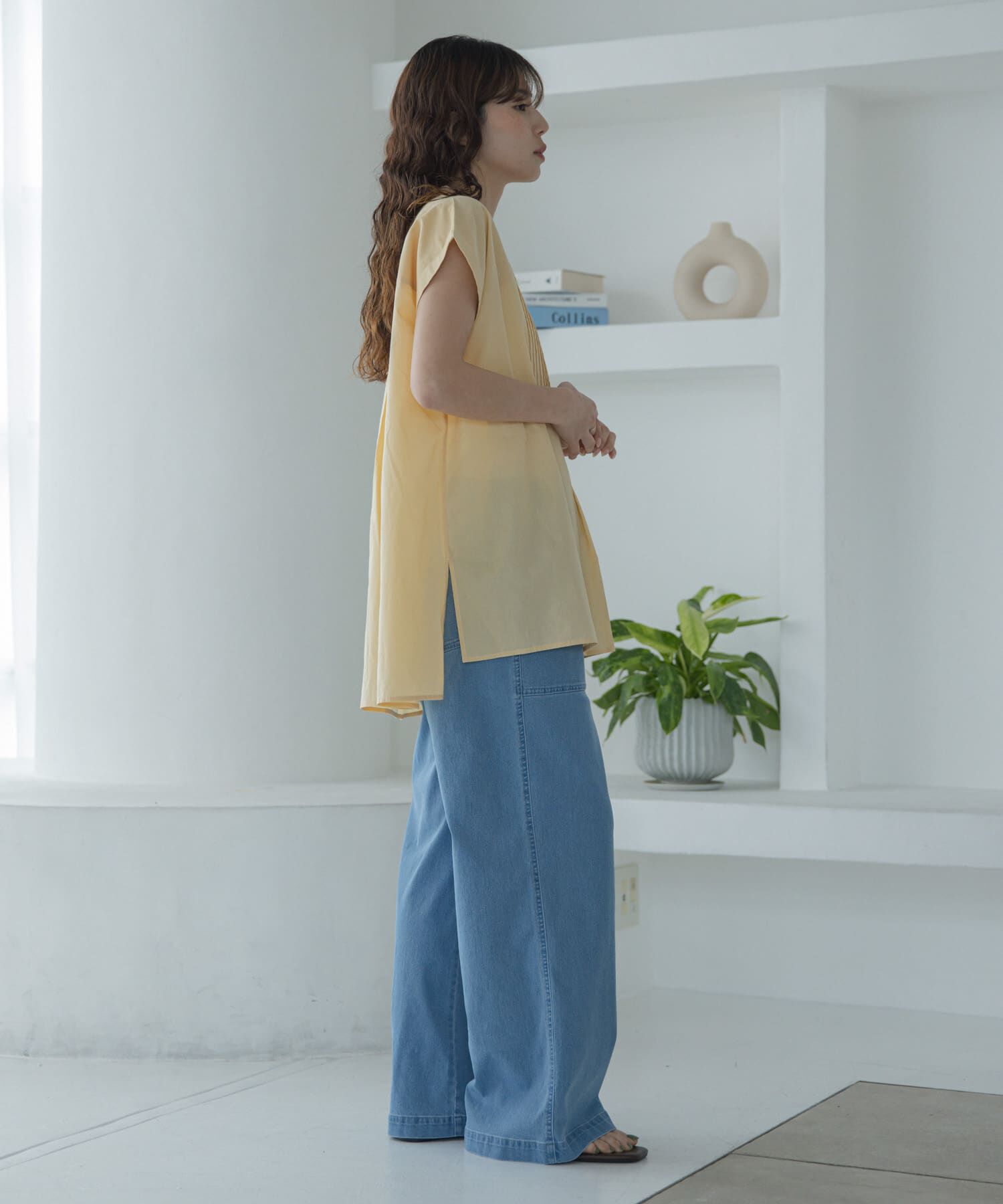 Sonny Label 「接触冷感デニムベイカーパンツ」|デニム|