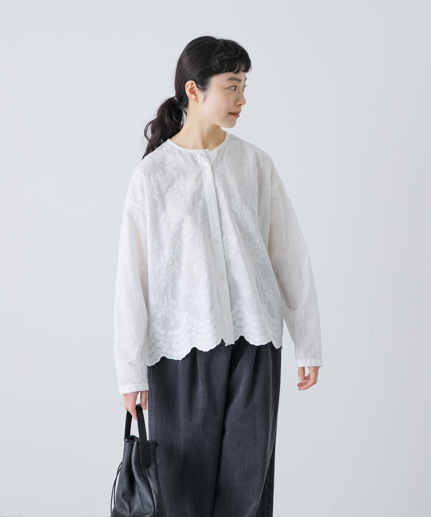 かぐれ「エンブロイダリーブラウス」|シャツ・ブラウス|オフホワイト