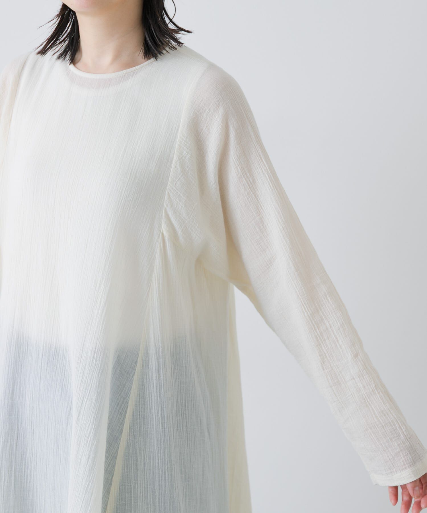 かぐれ「ボイルフレアチュニック」|チュニック|