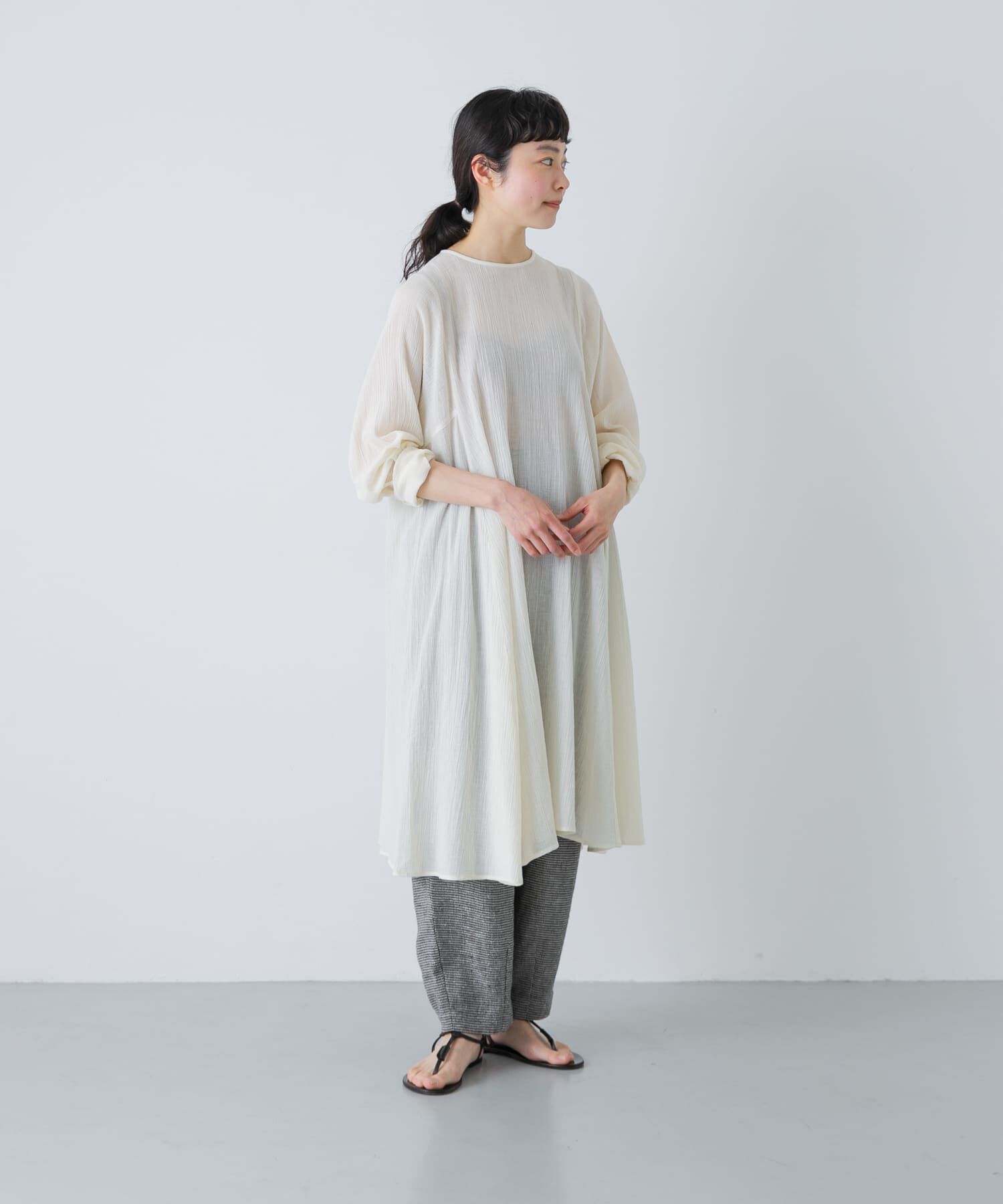 かぐれ「ボイルフレアチュニック」|チュニック|