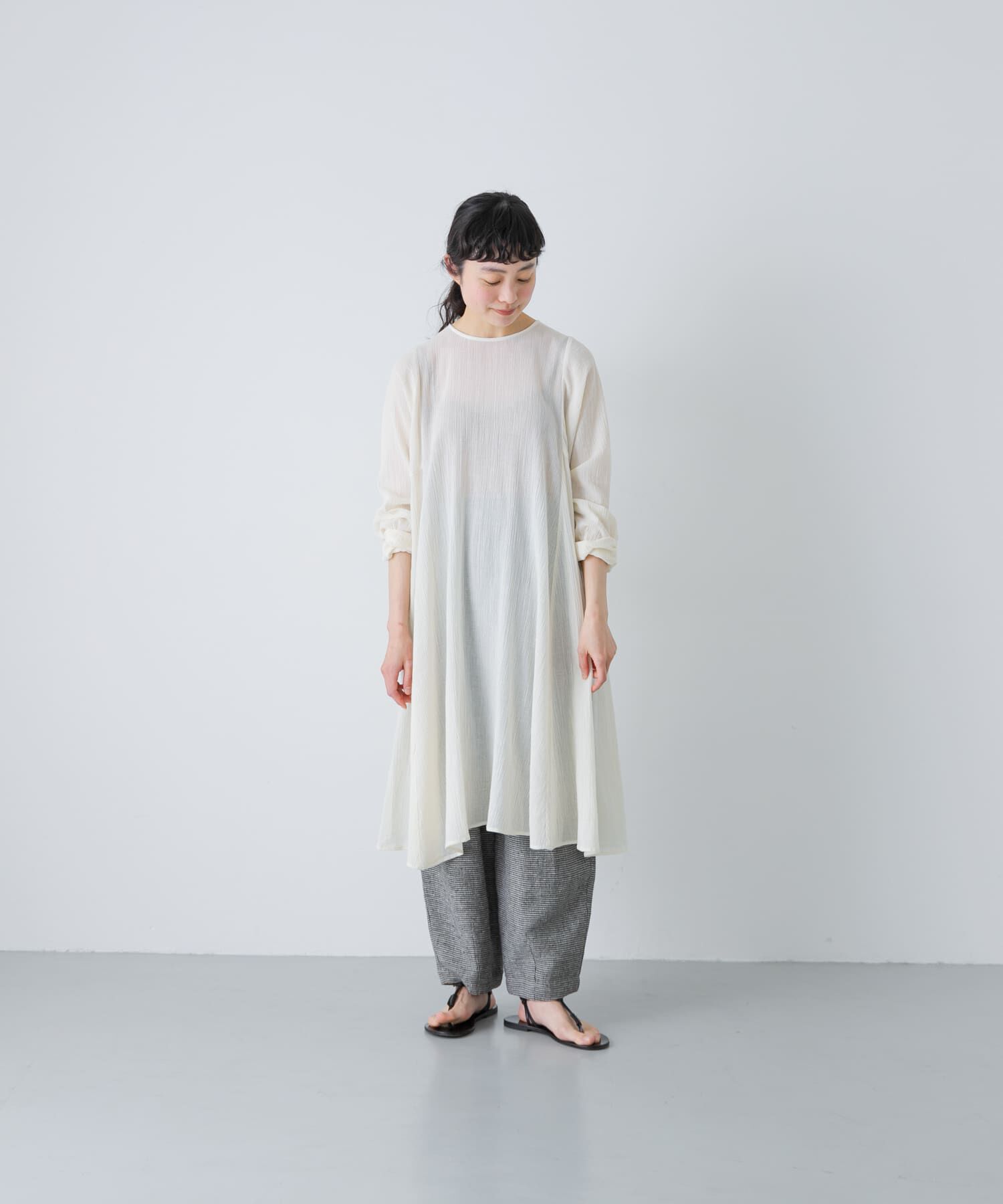 かぐれ「ボイルフレアチュニック」|チュニック|