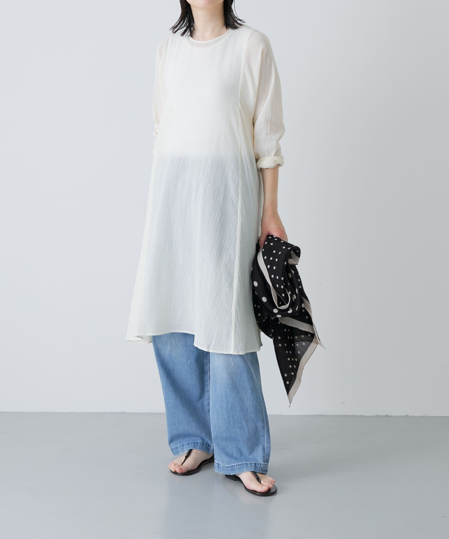 かぐれ「ボイルフレアチュニック」|チュニック|