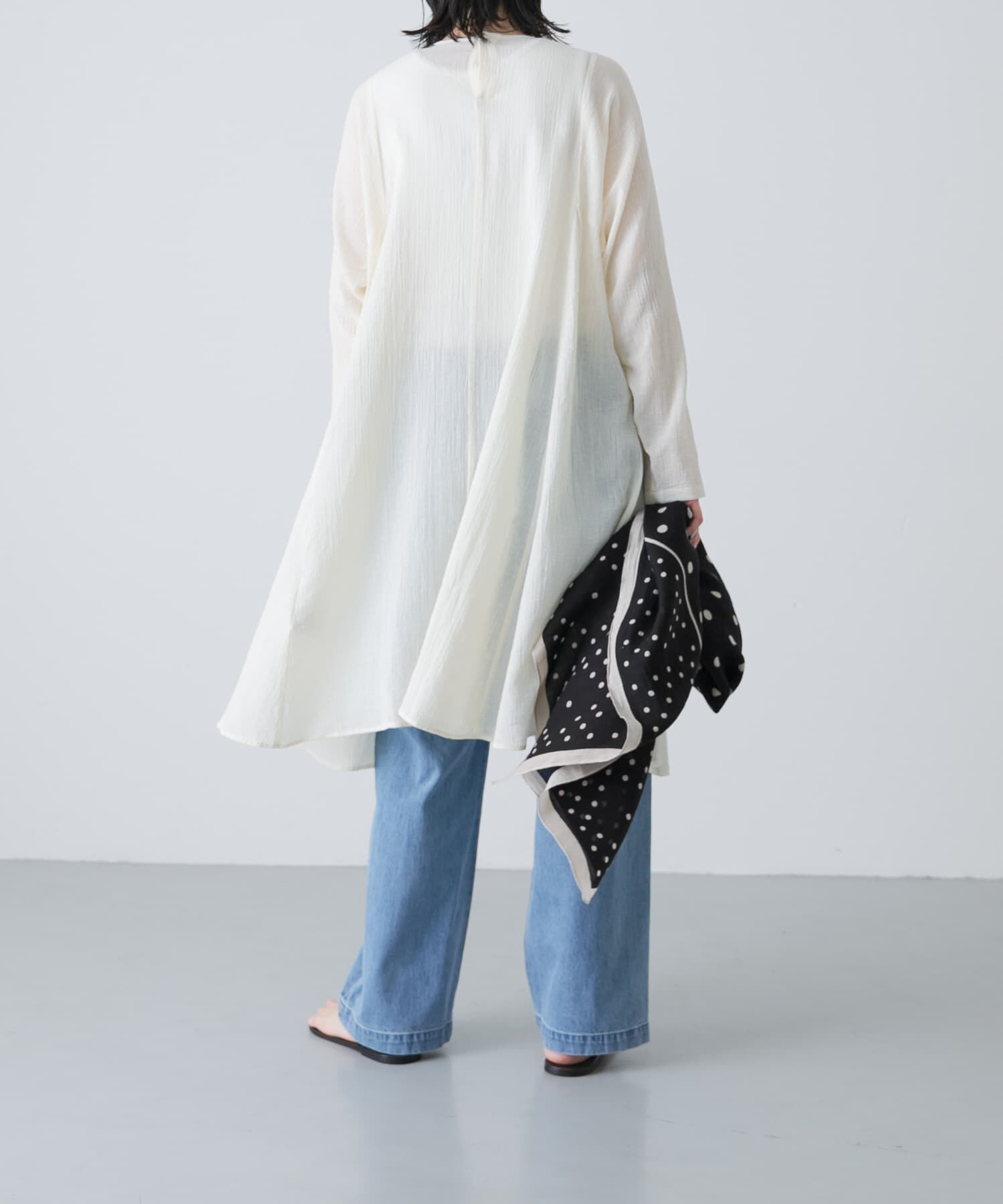 かぐれ「ボイルフレアチュニック」|チュニック|