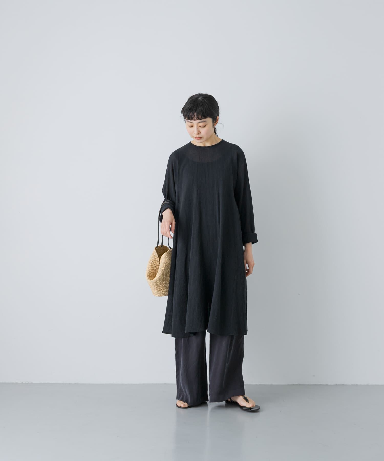 かぐれ「ボイルフレアチュニック」|チュニック|