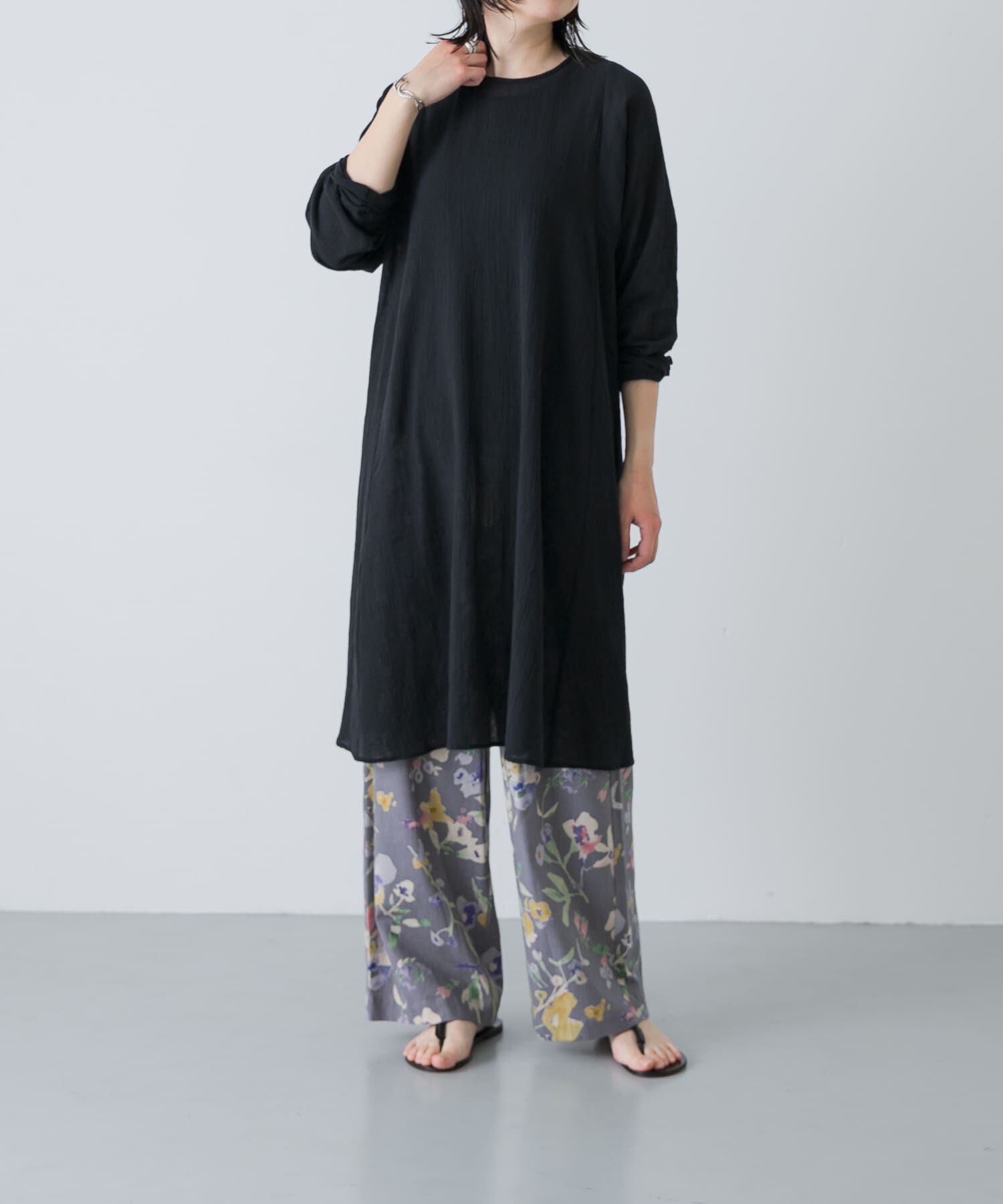 かぐれ「ボイルフレアチュニック」|チュニック|