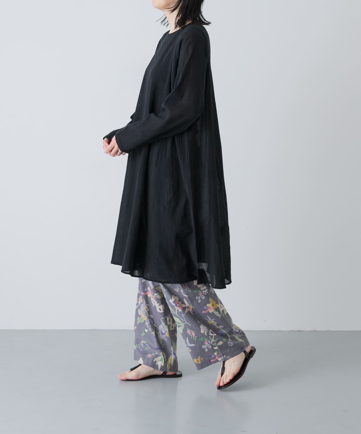 かぐれ「ボイルフレアチュニック」|チュニック|