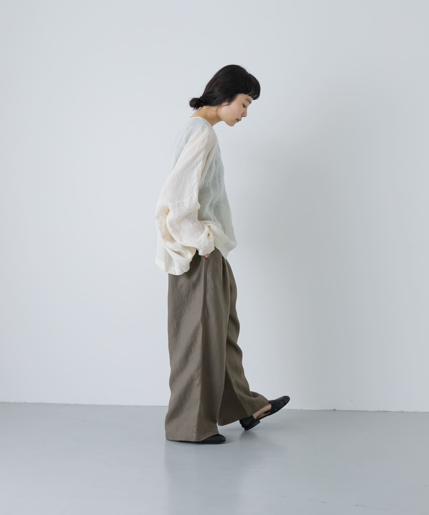 かぐれ「リネンストレートイージーパンツ」|その他|