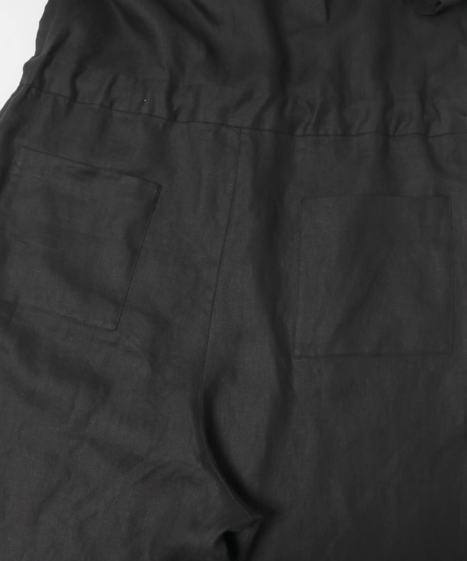 かぐれ「リネンハーフスリーブオールインワン」|オールインワン|