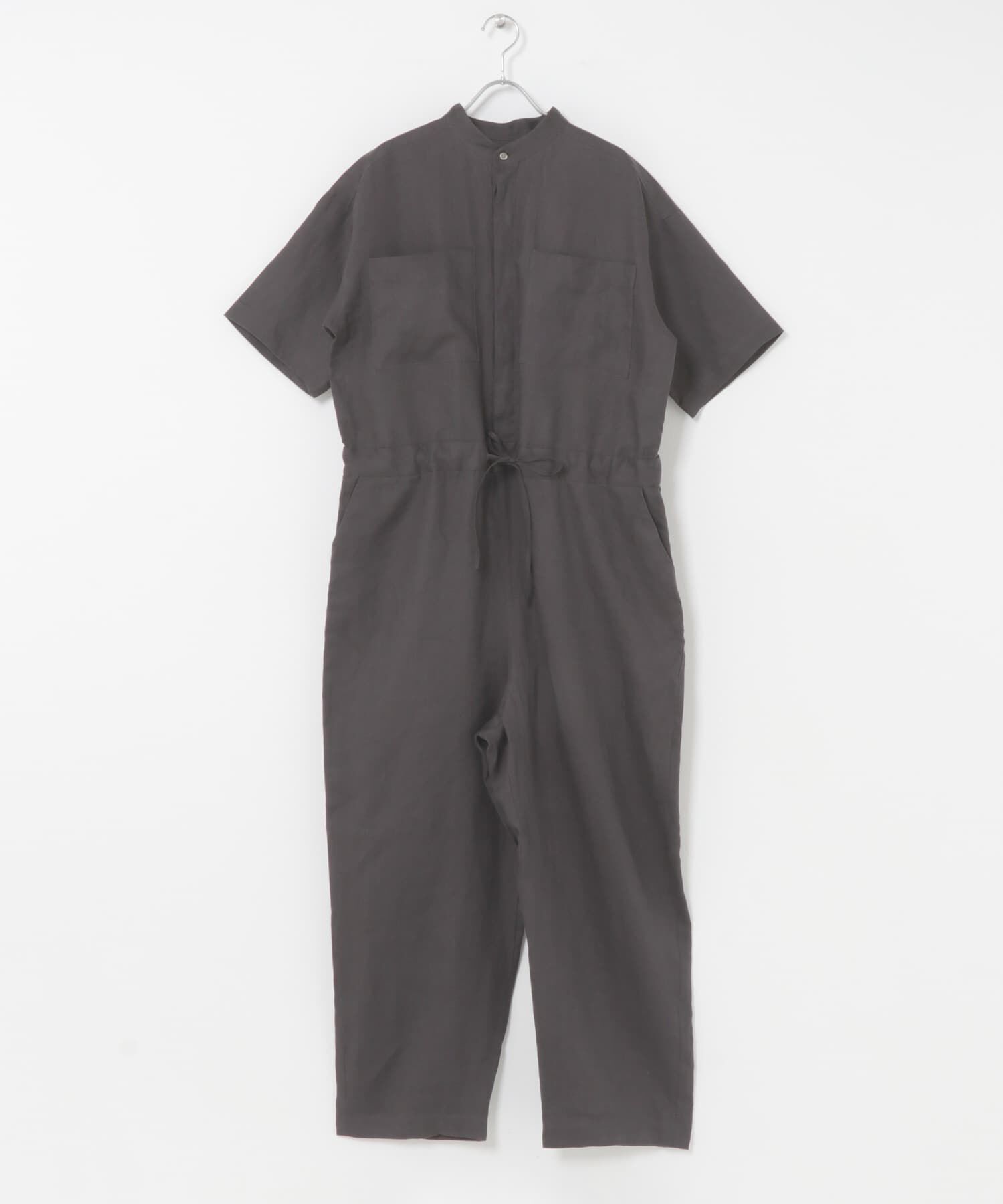 かぐれ「リネンハーフスリーブオールインワン」|オールインワン|